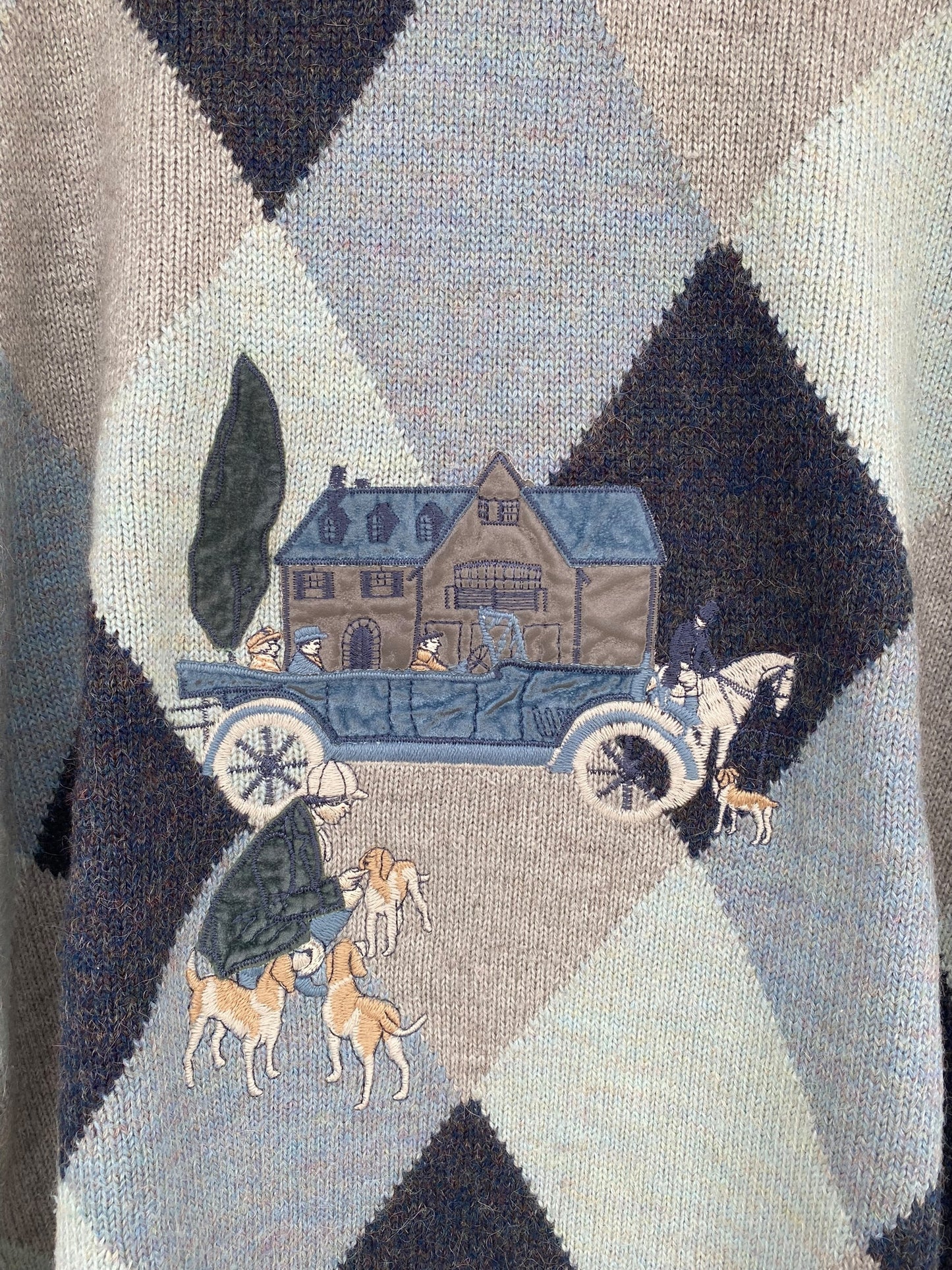 Unique alpaca vintage sweater