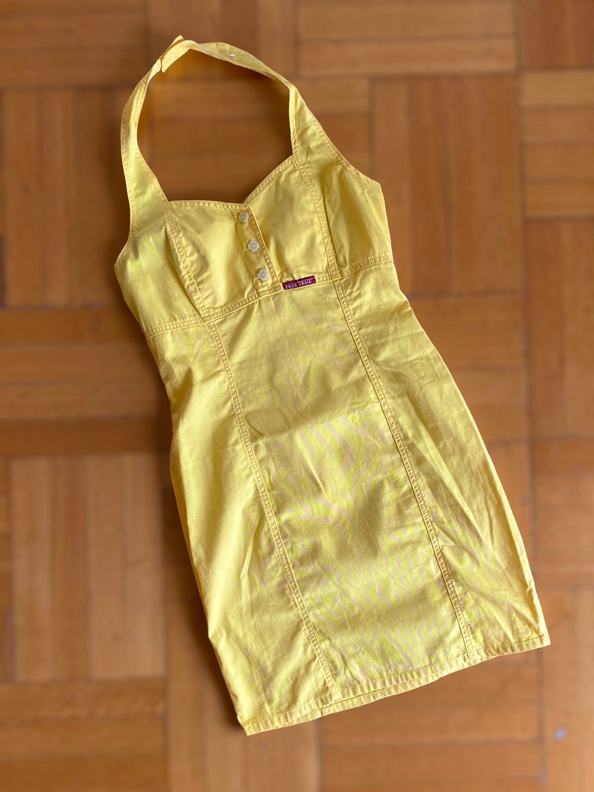 90s yellow summer dress