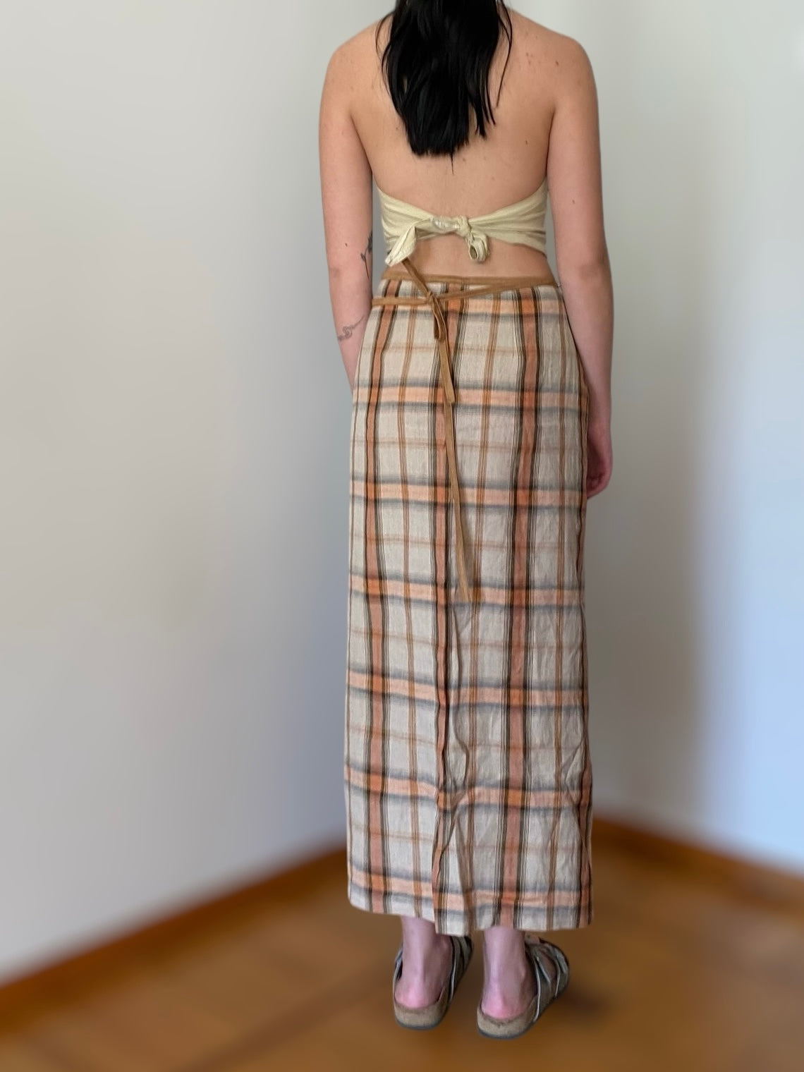 Vintage “picnic” wrapped skirt