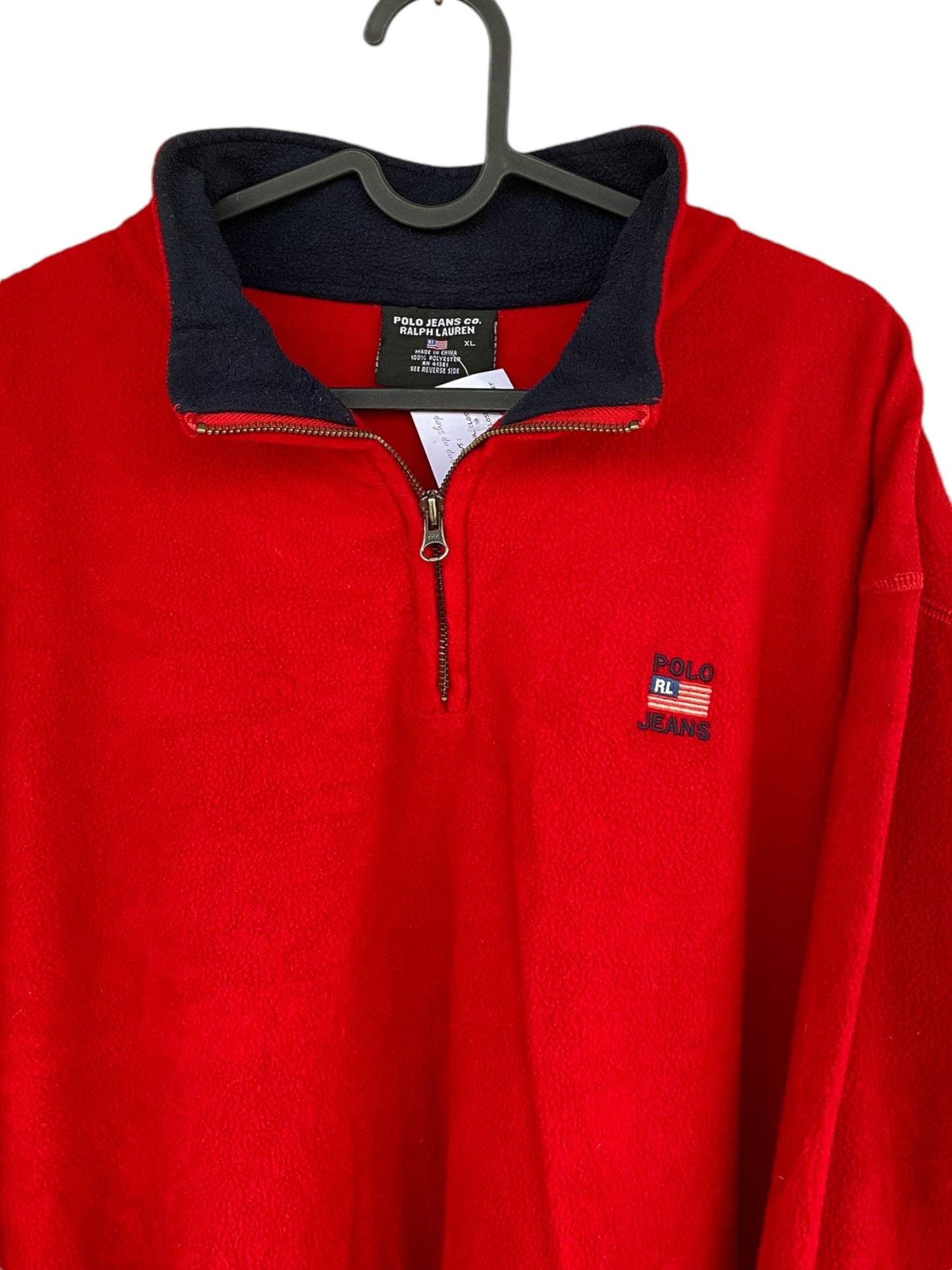 Ralph Lauren red vintage fleece