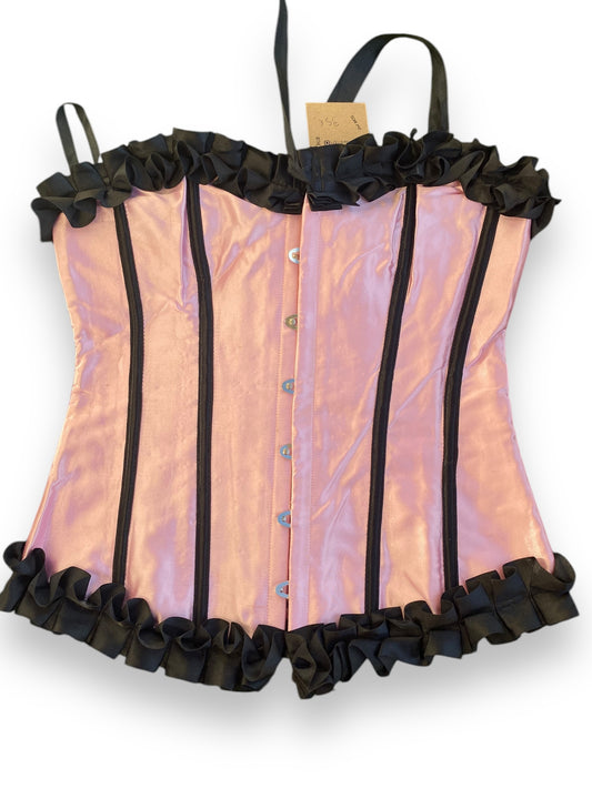 Vintage pink-black corset