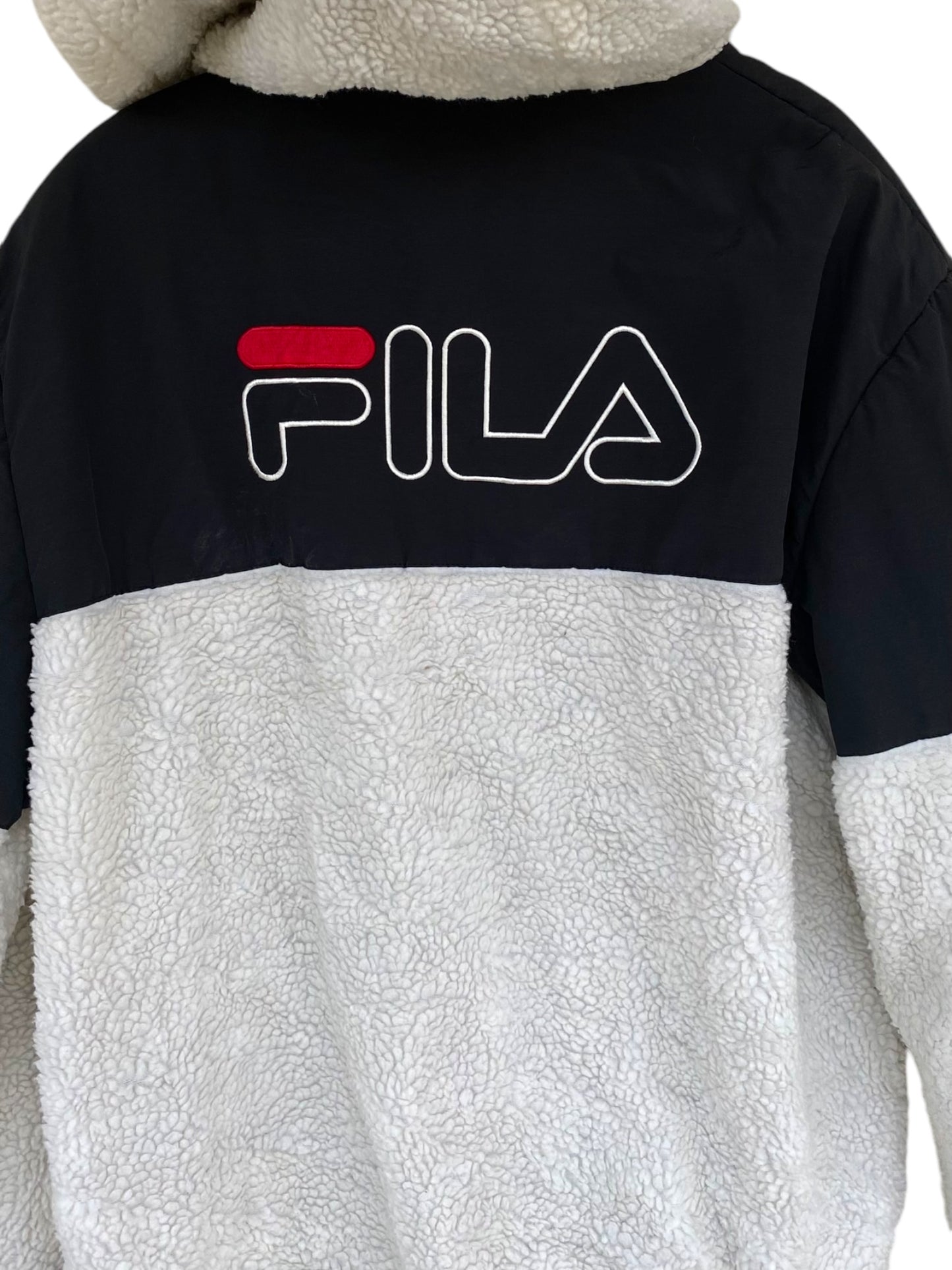 FILA vintage sherpa fleece-jacket