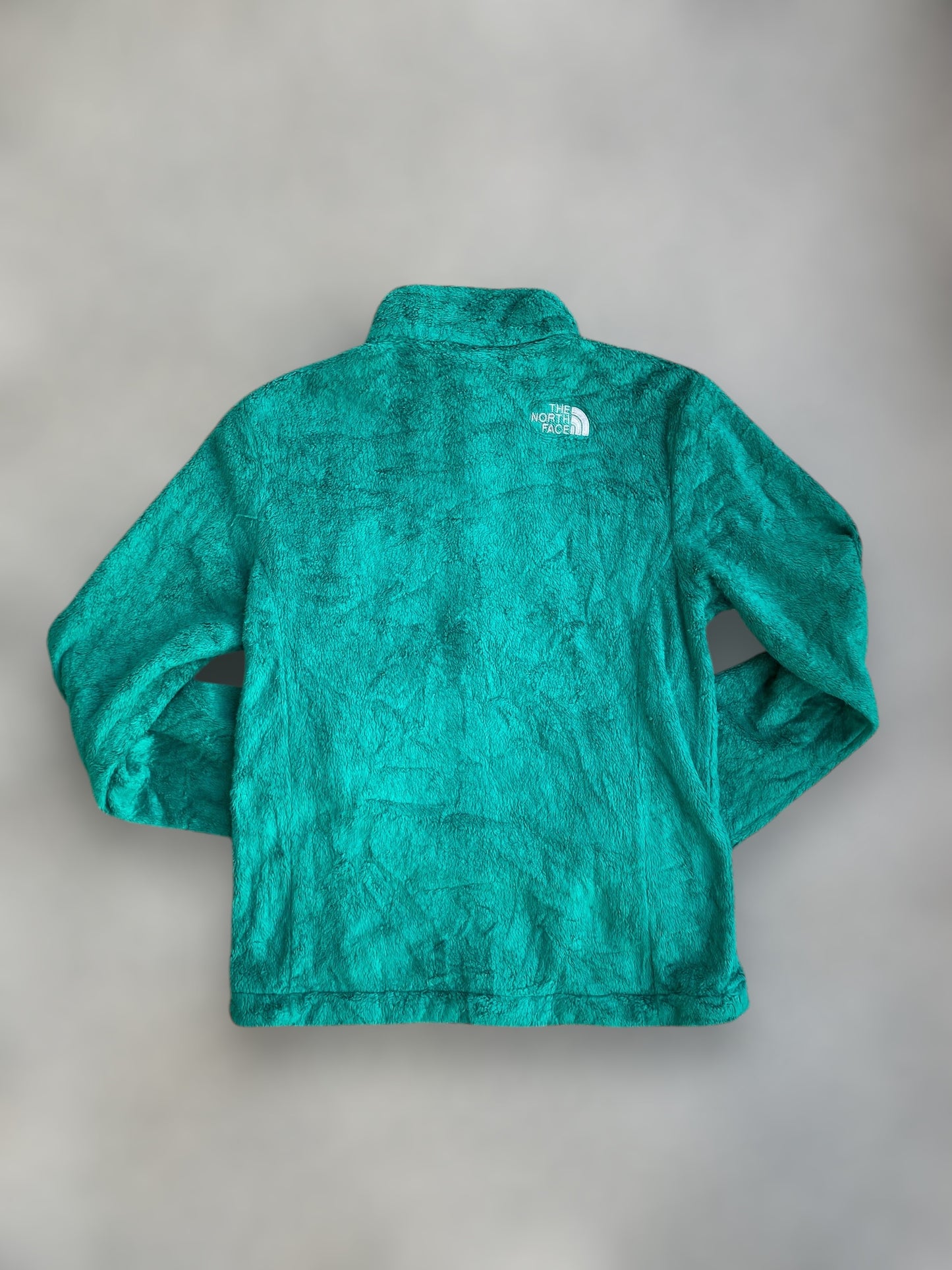 Emerald green The North Face furry fleece