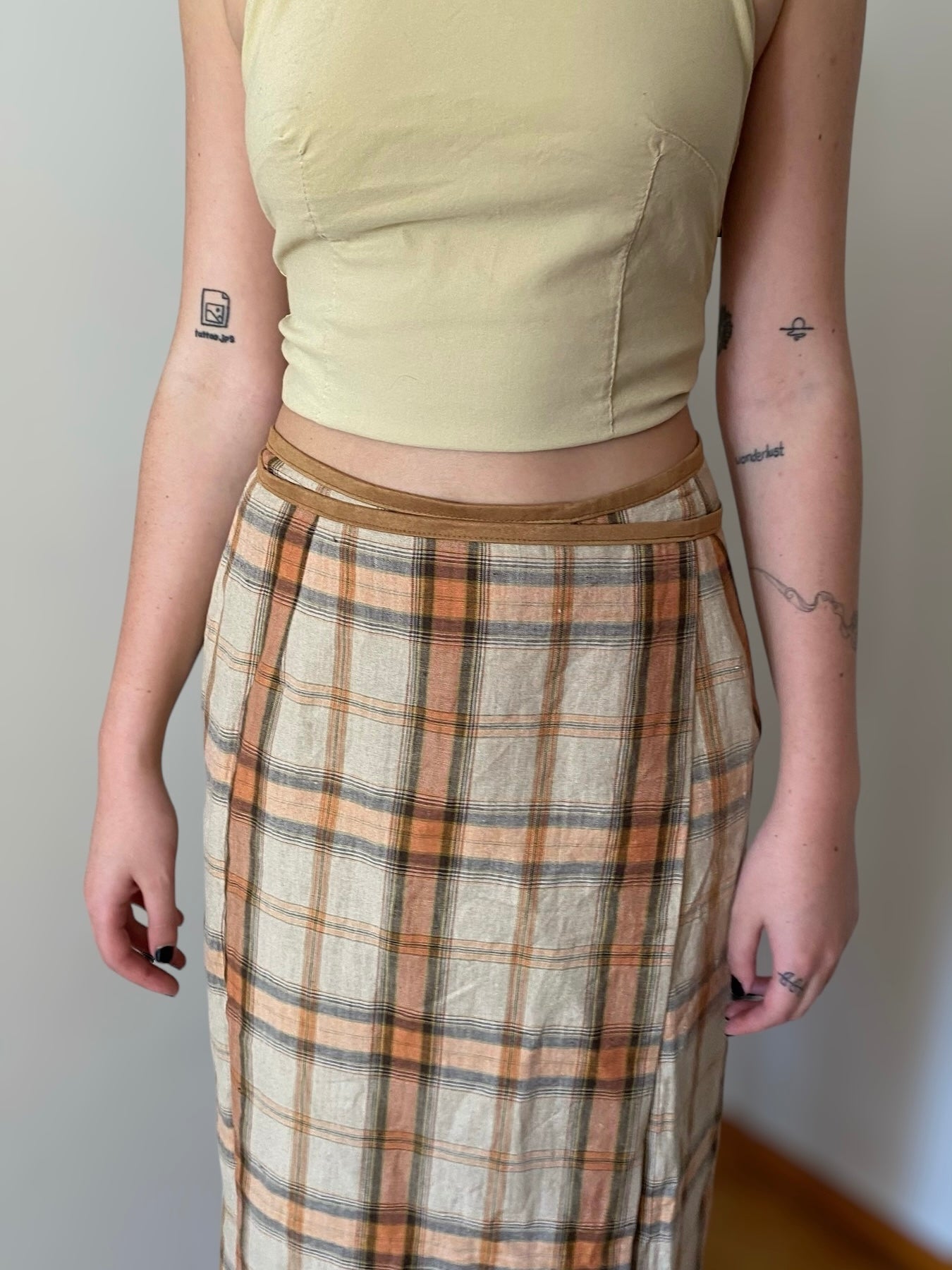 Vintage “picnic” wrapped skirt