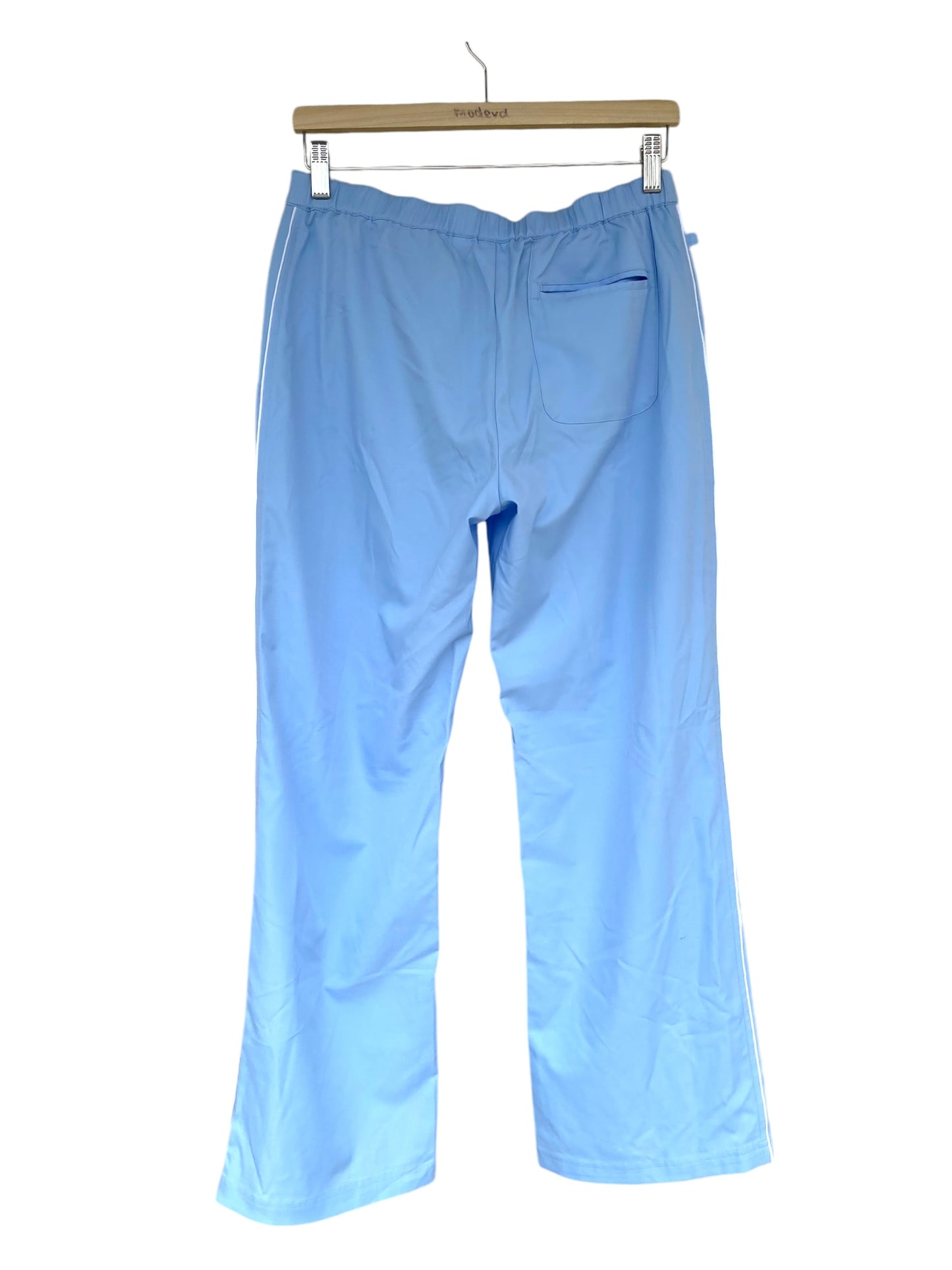 Sky blue adidas track pants