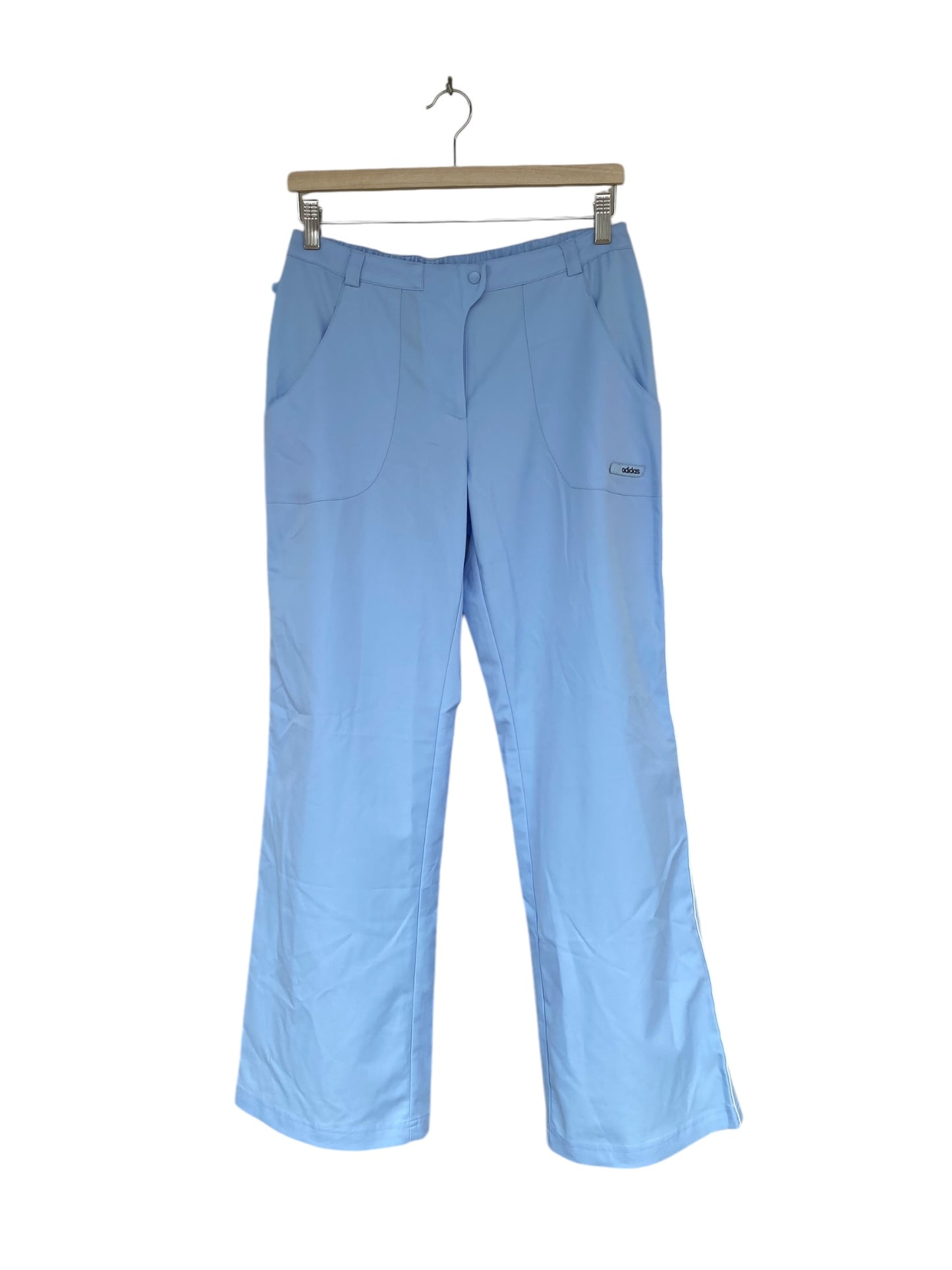 Sky blue adidas track pants