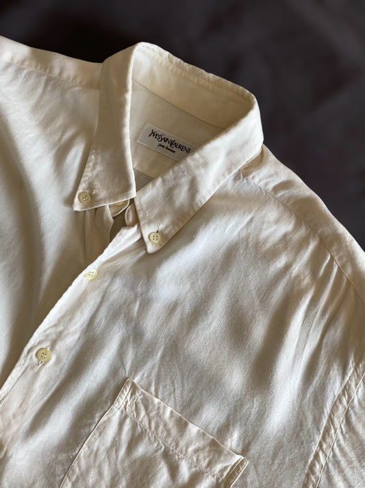 YSL Vintage shirt in sugar white color