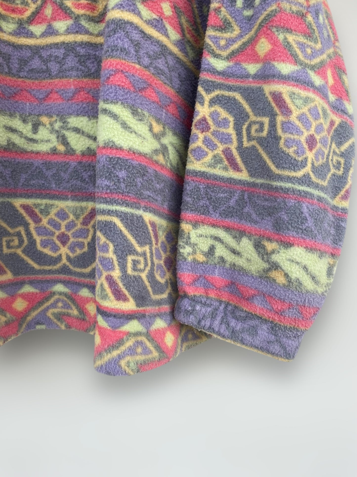 Colourful crazy vintage fleece