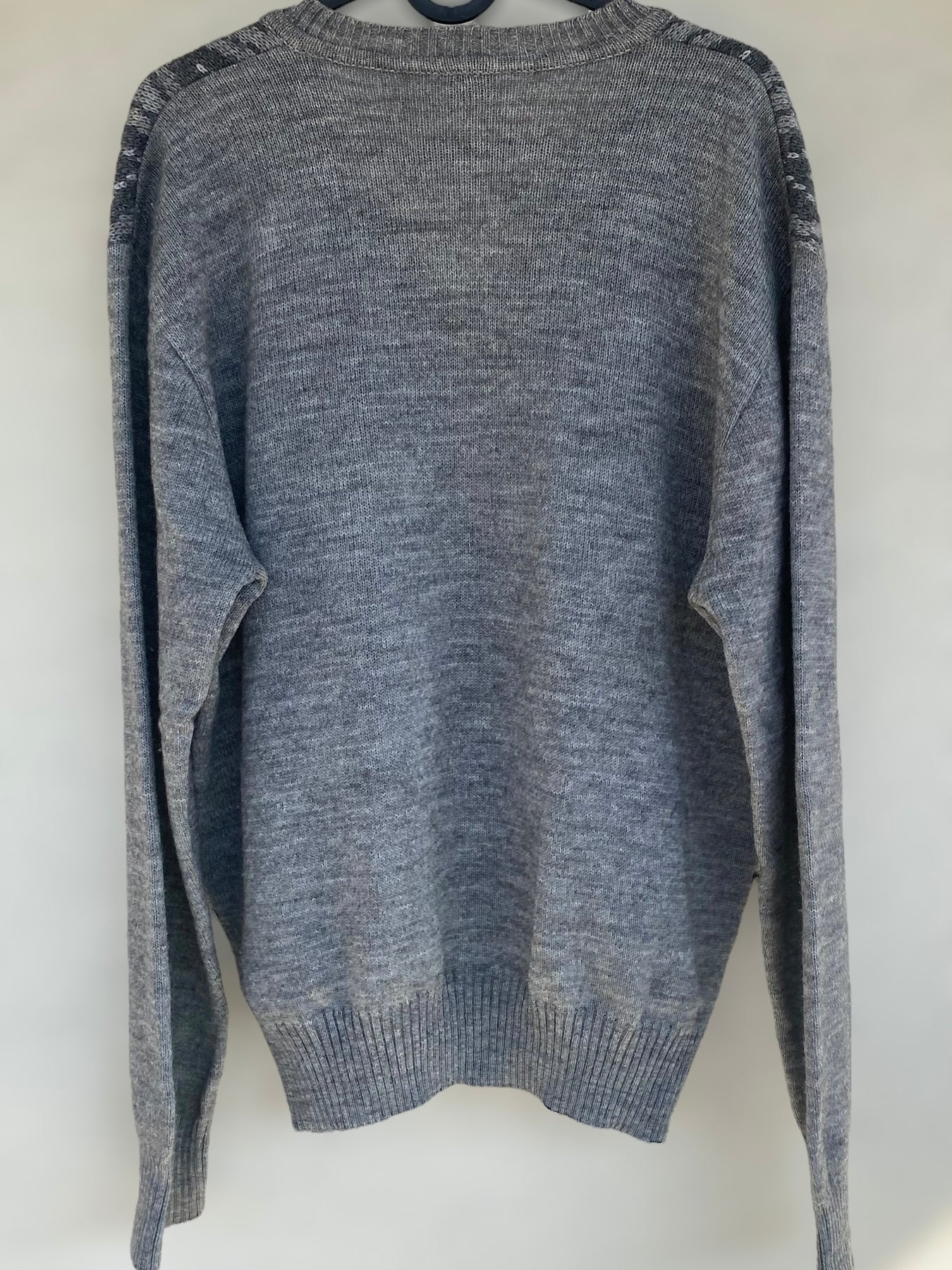 Grey vintage academia sweater