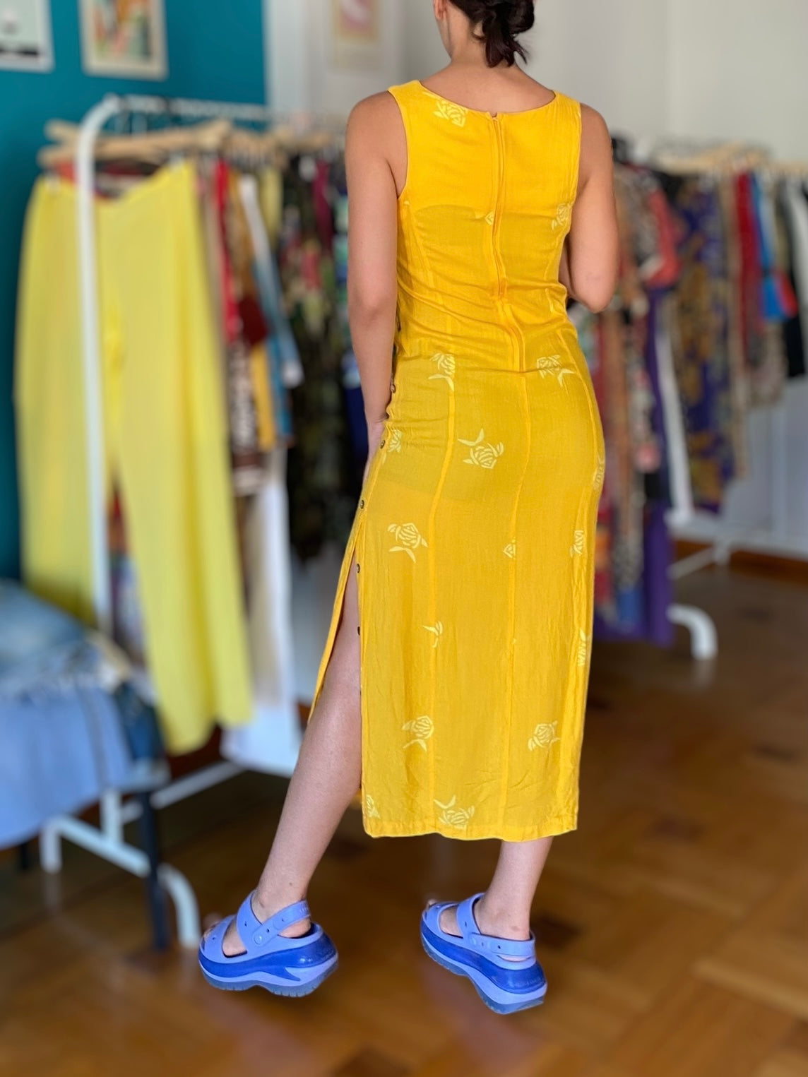 Summer yellow dress 🐠