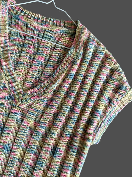 Vintage colorfull sweet vest