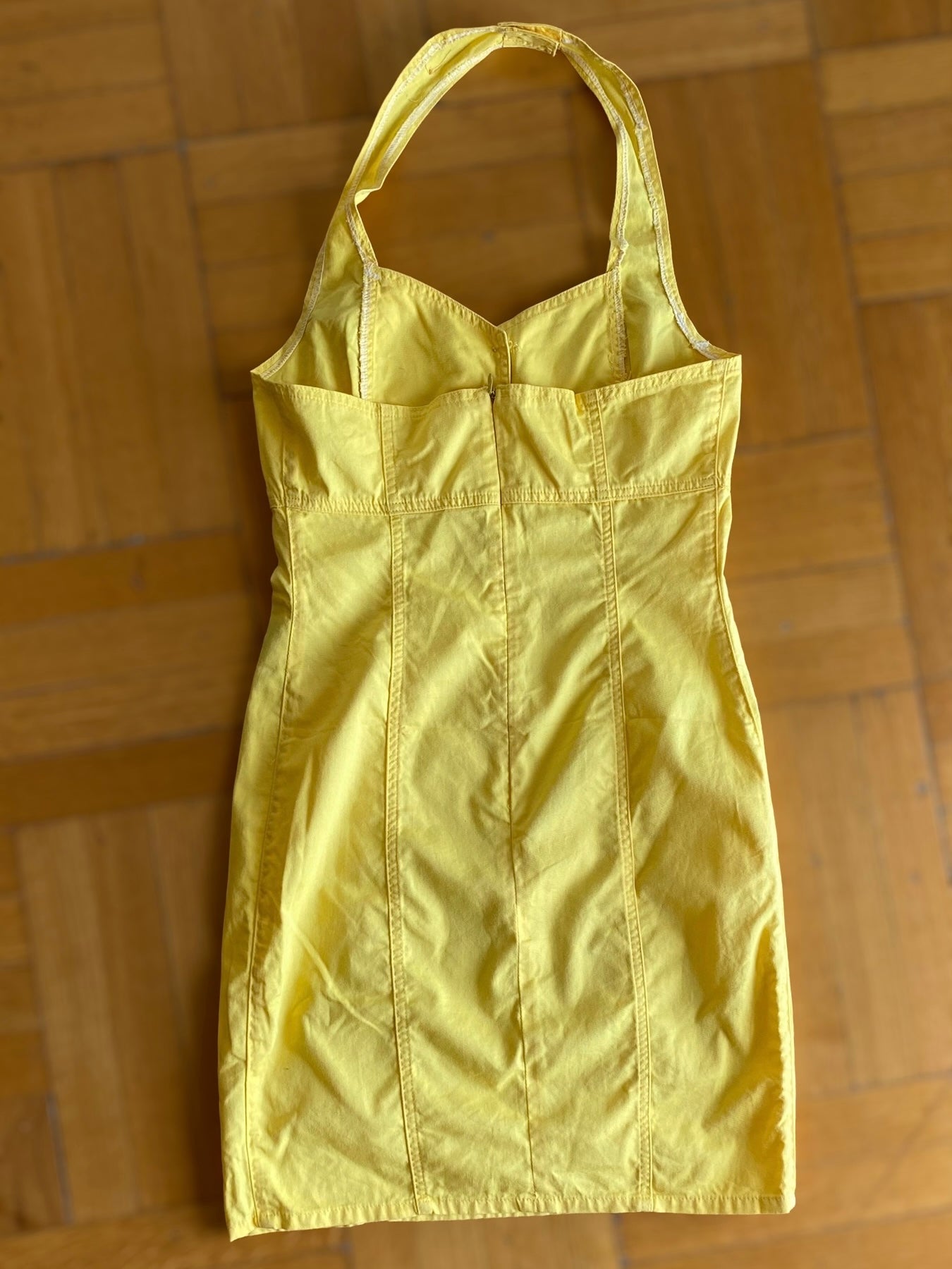 90s yellow summer dress