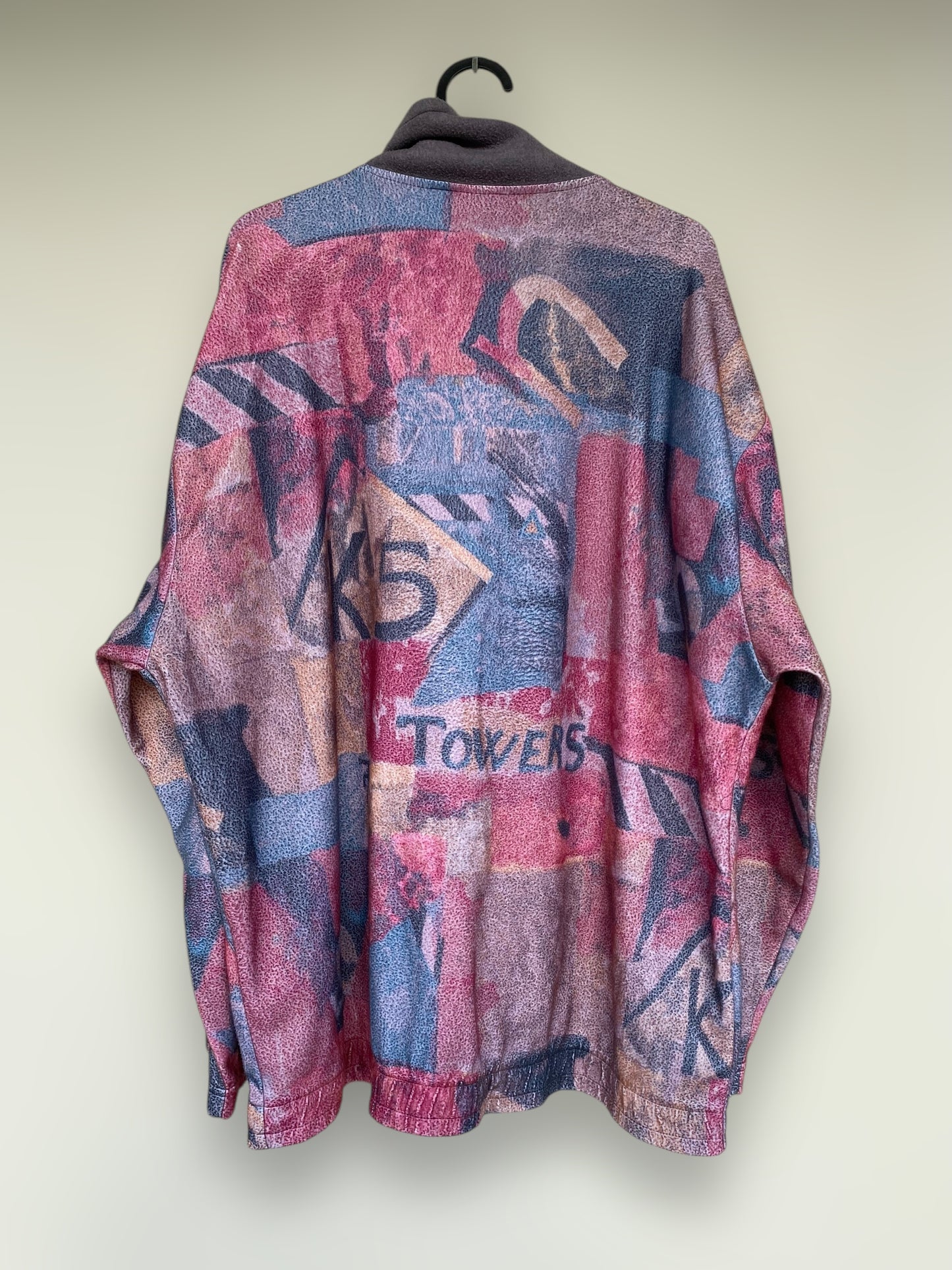 Crazy vintage ski fleece