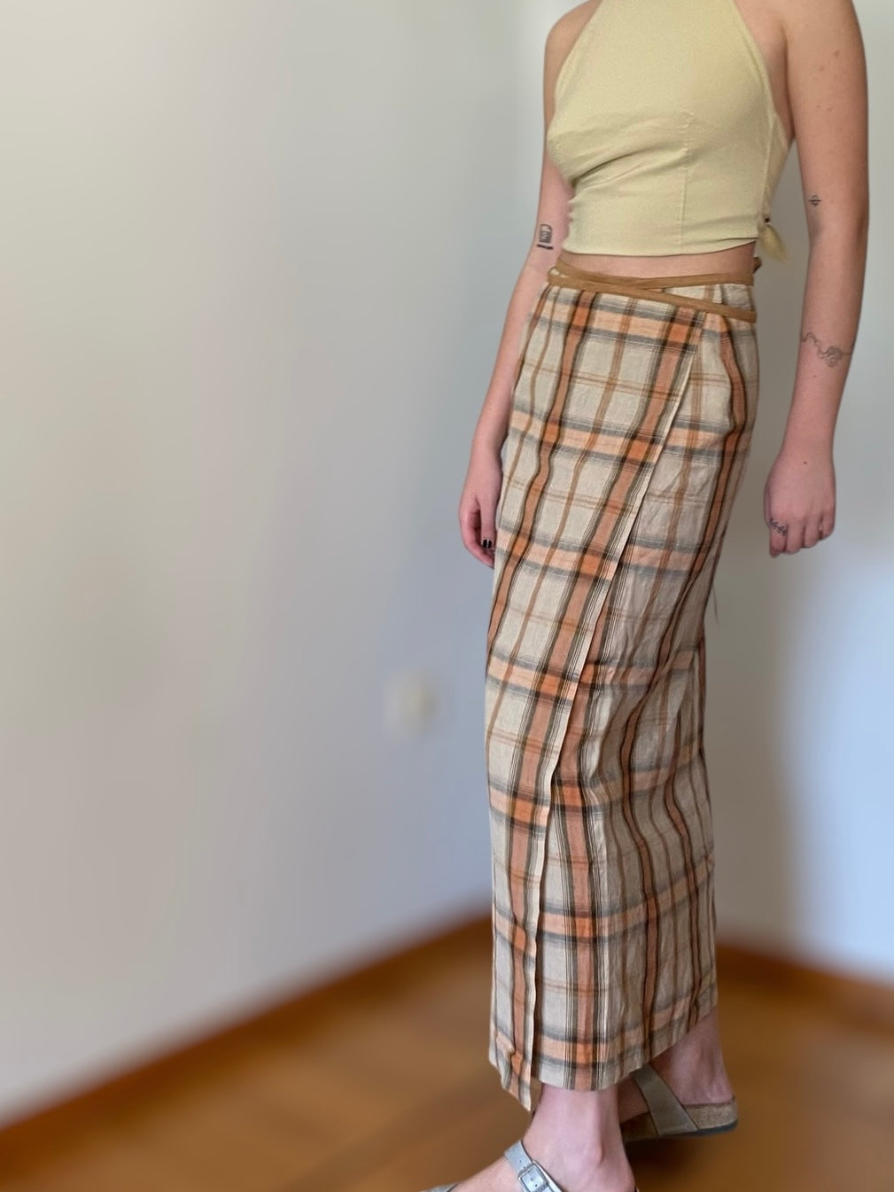 Vintage “picnic” wrapped skirt