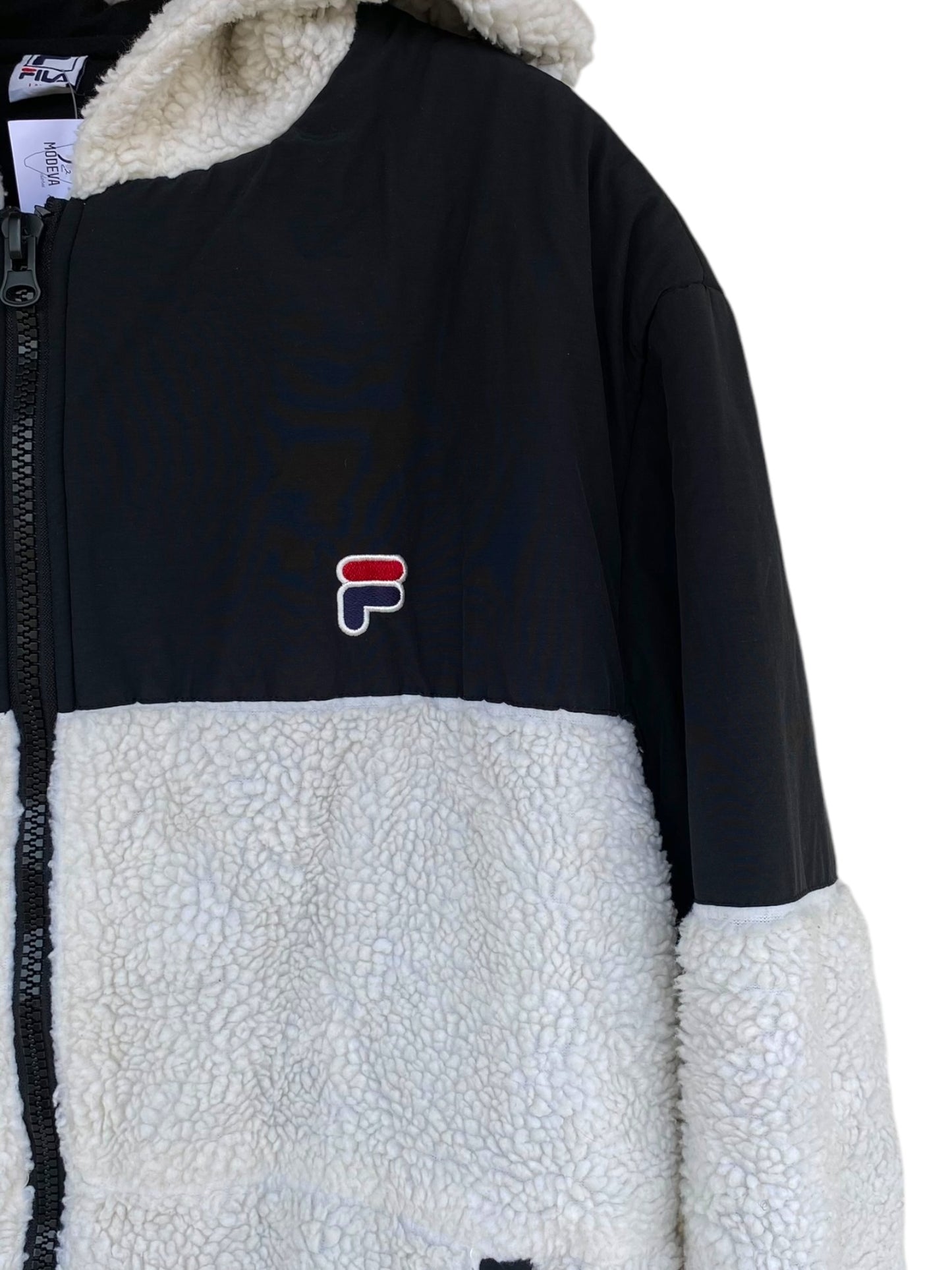 FILA vintage sherpa fleece-jacket