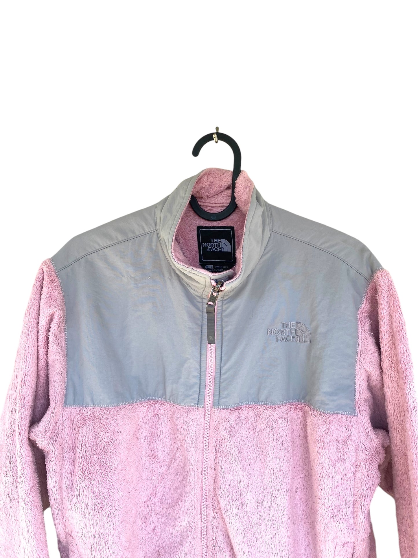 Soft Pink- grey The North Face Denali fleece