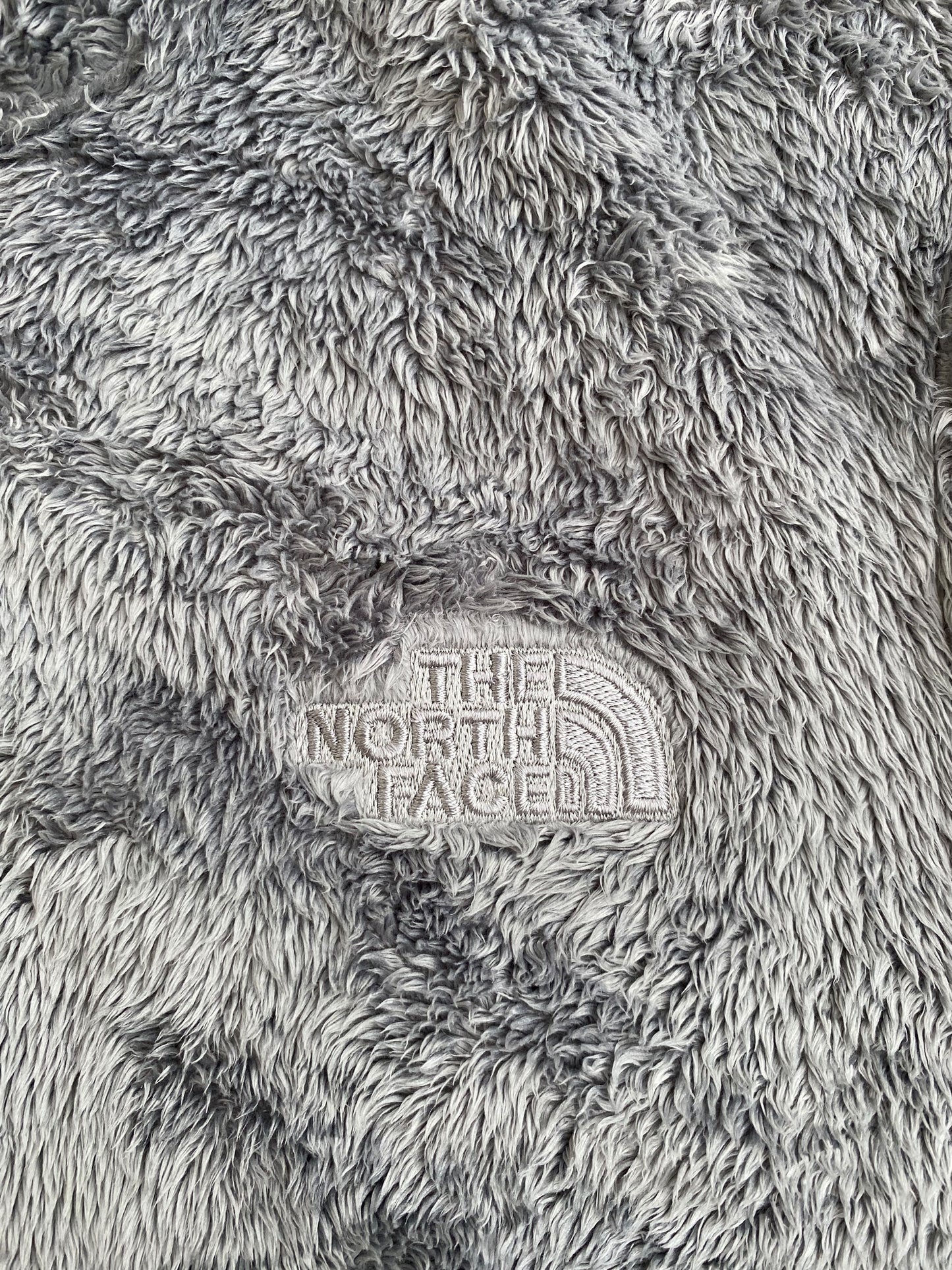 Grey The North Face furry fleece