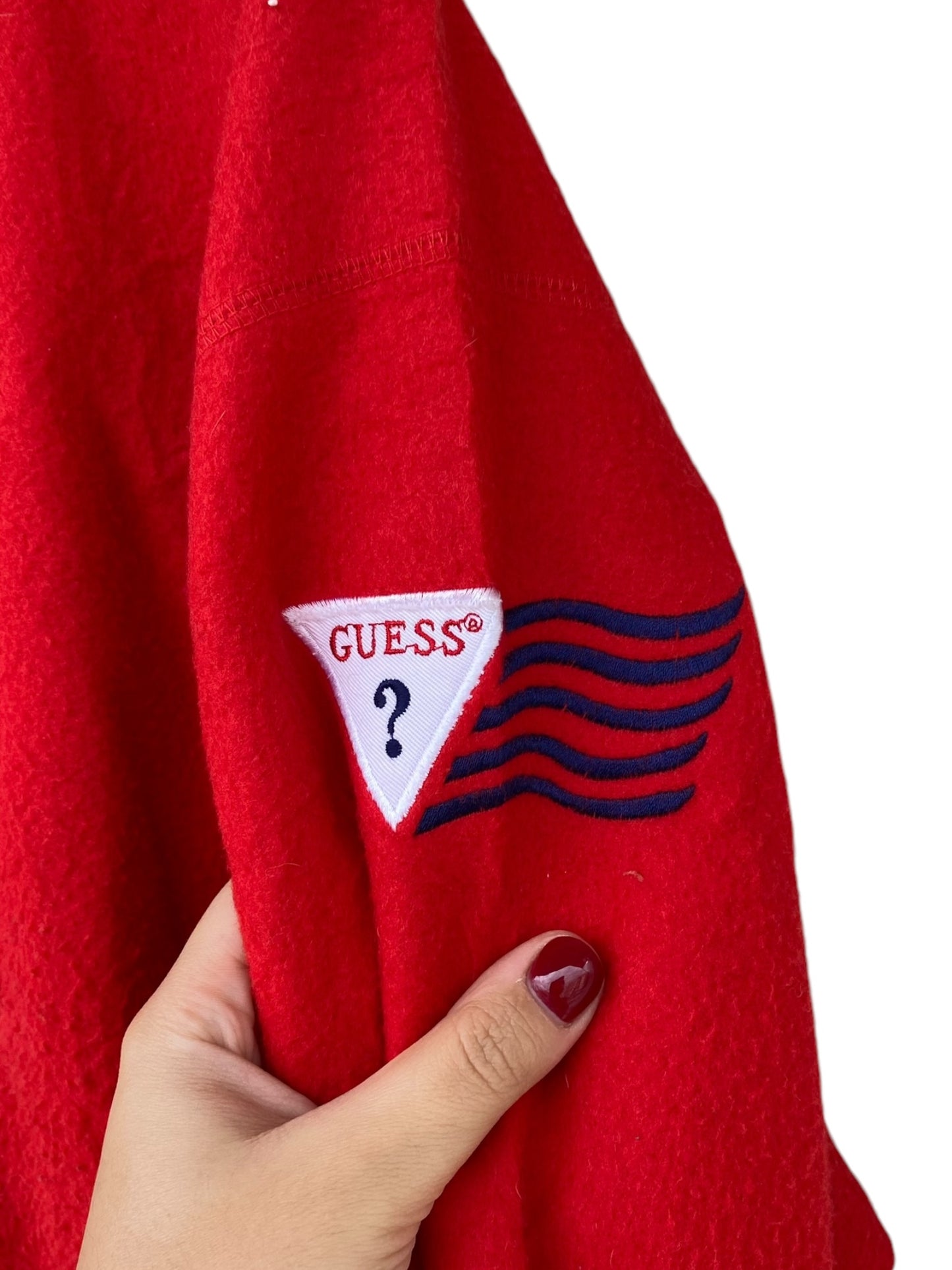 GUESS vintage red fleece