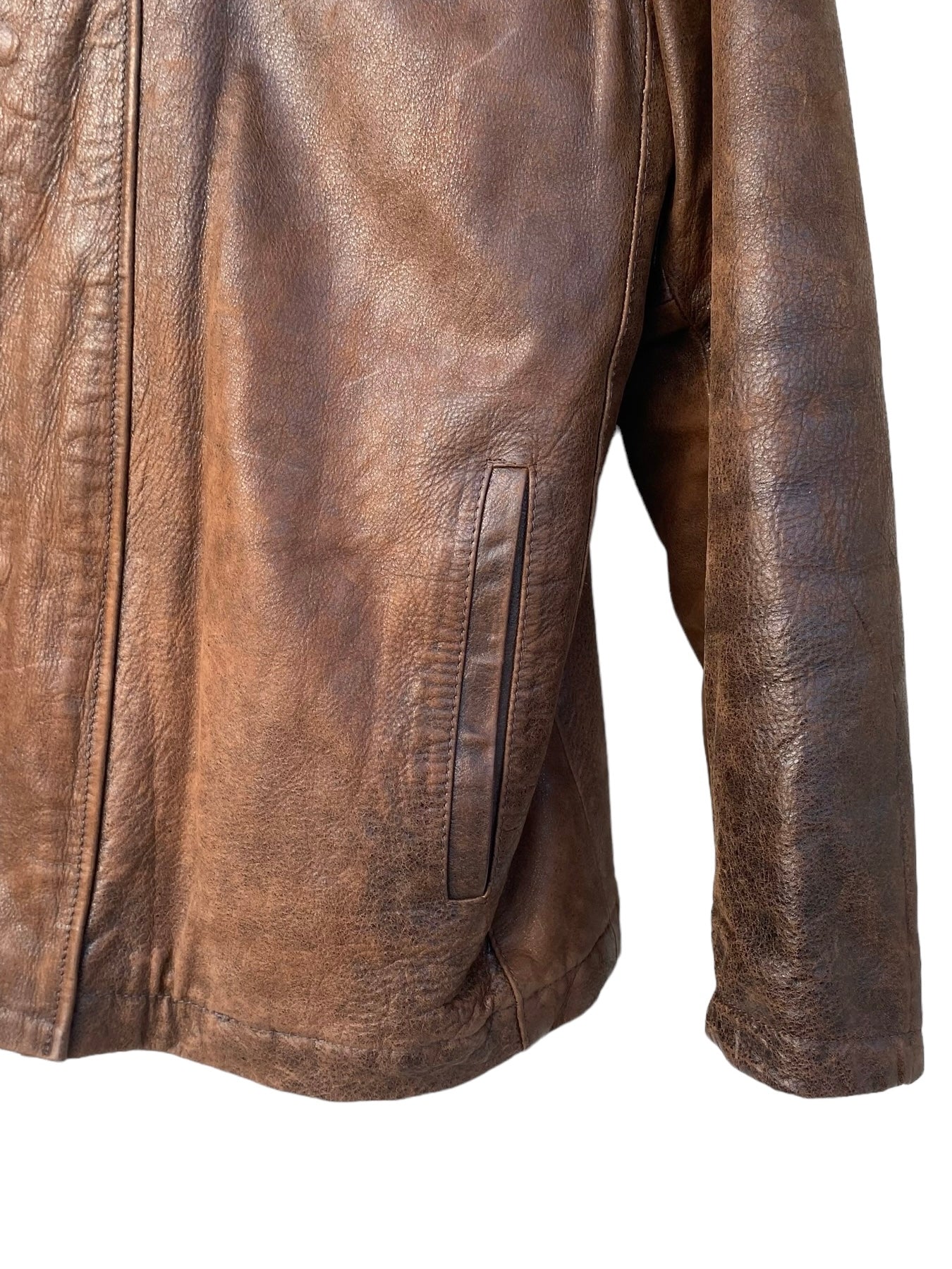 Vintage brown leather jacket