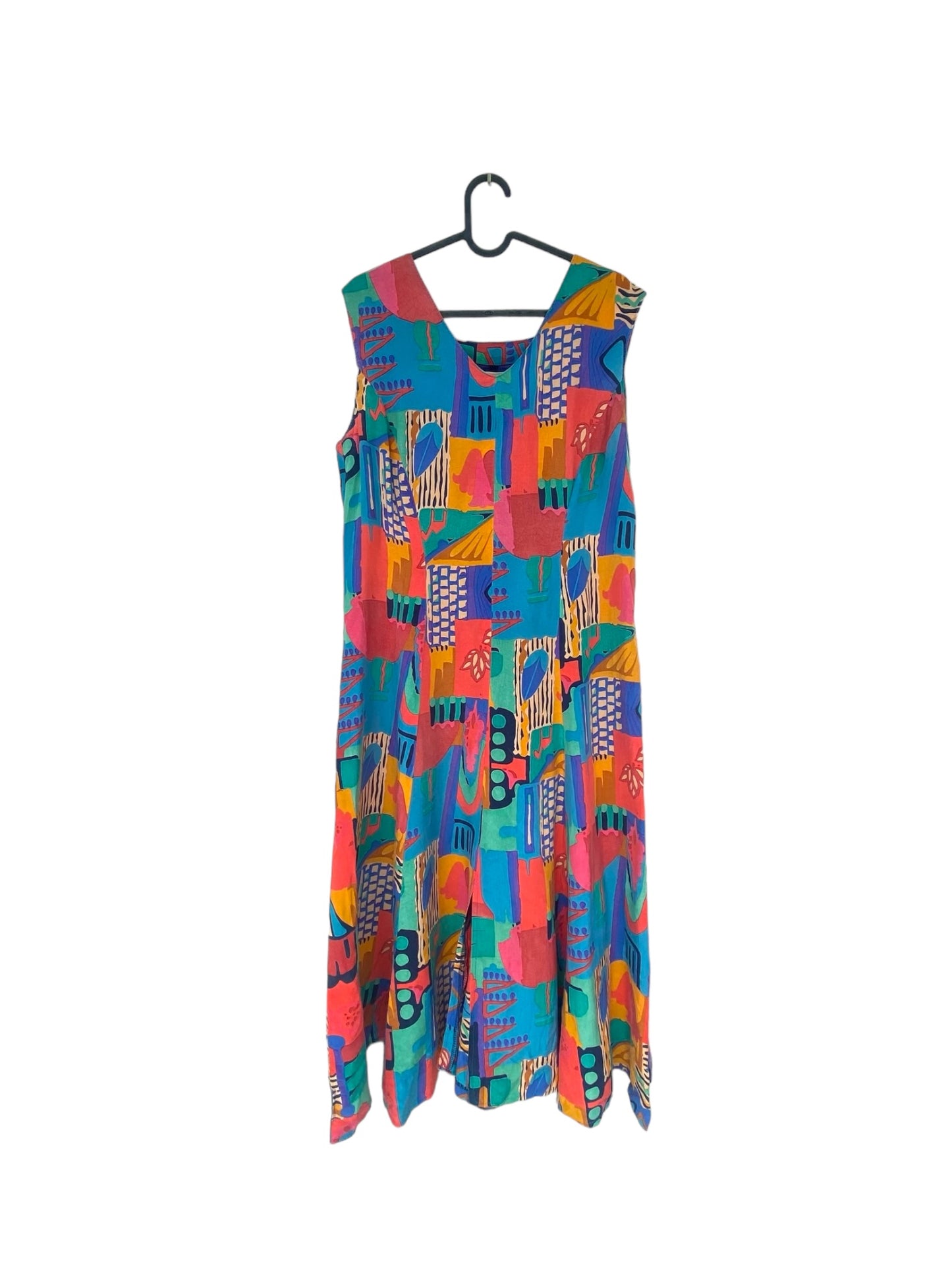 90s colourful dress