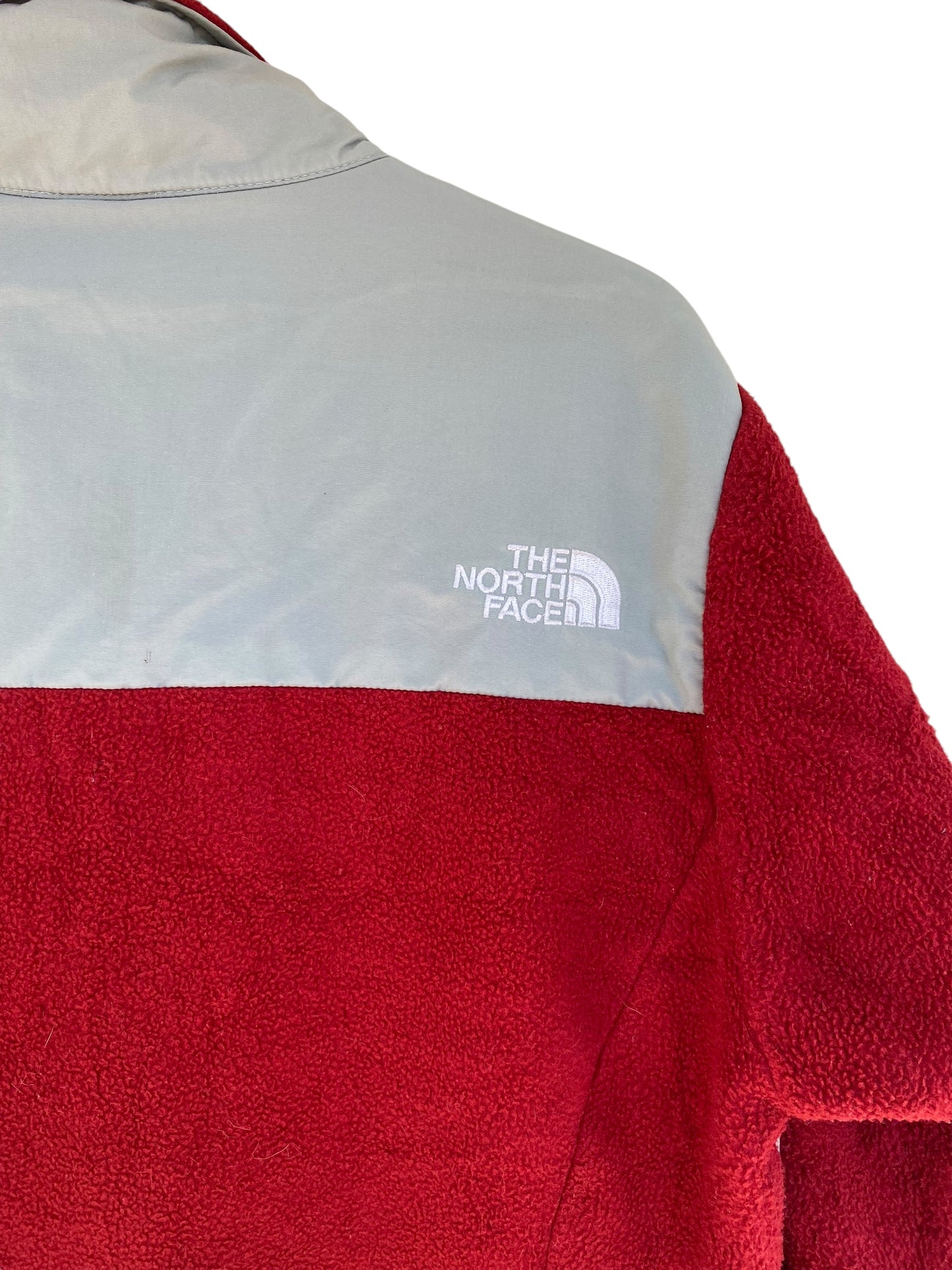 the North Face Denali red fleece