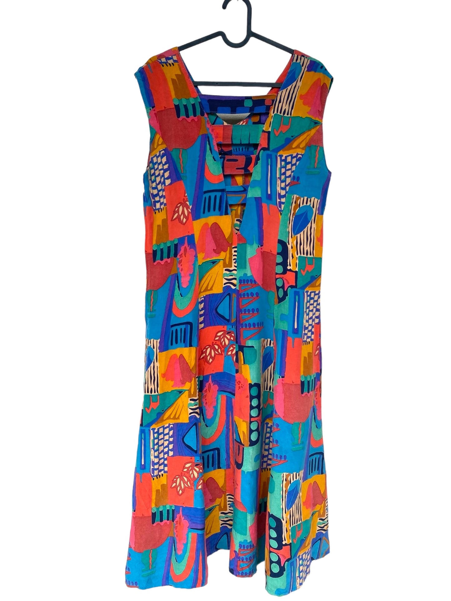 90s colourful dress