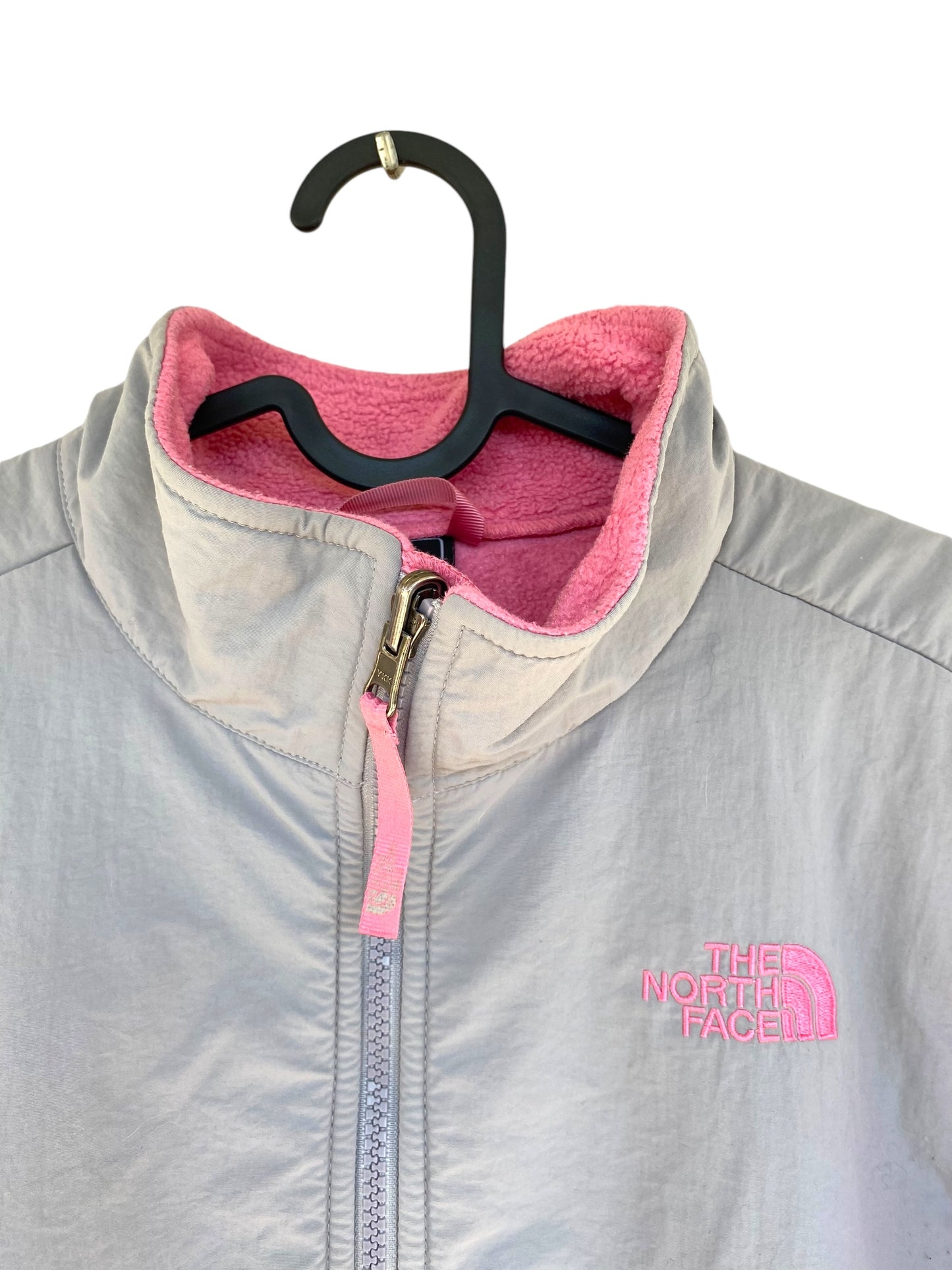 Pink-Grey The North Face Denali fleece