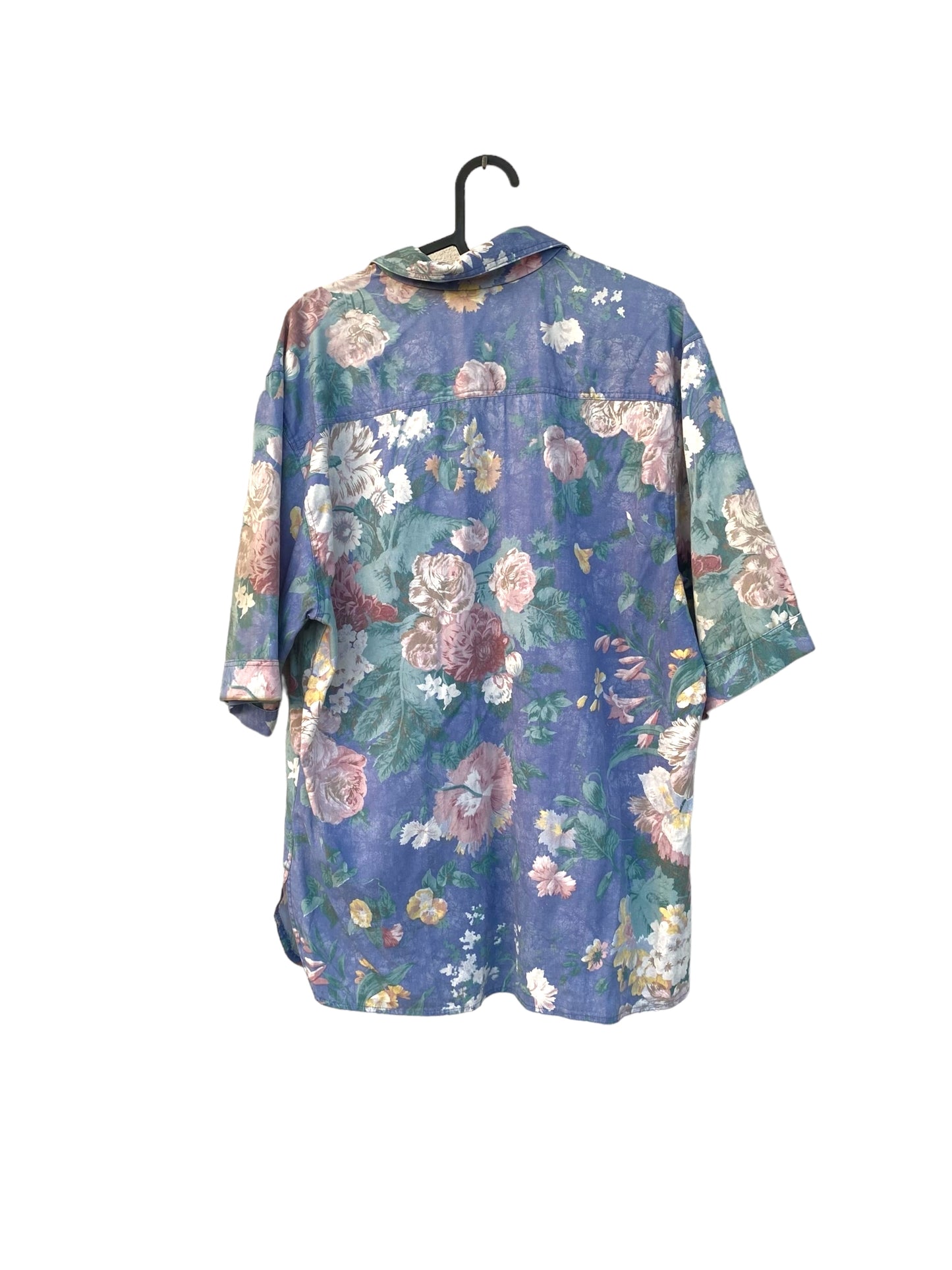 Vintage shirt in denim floral style