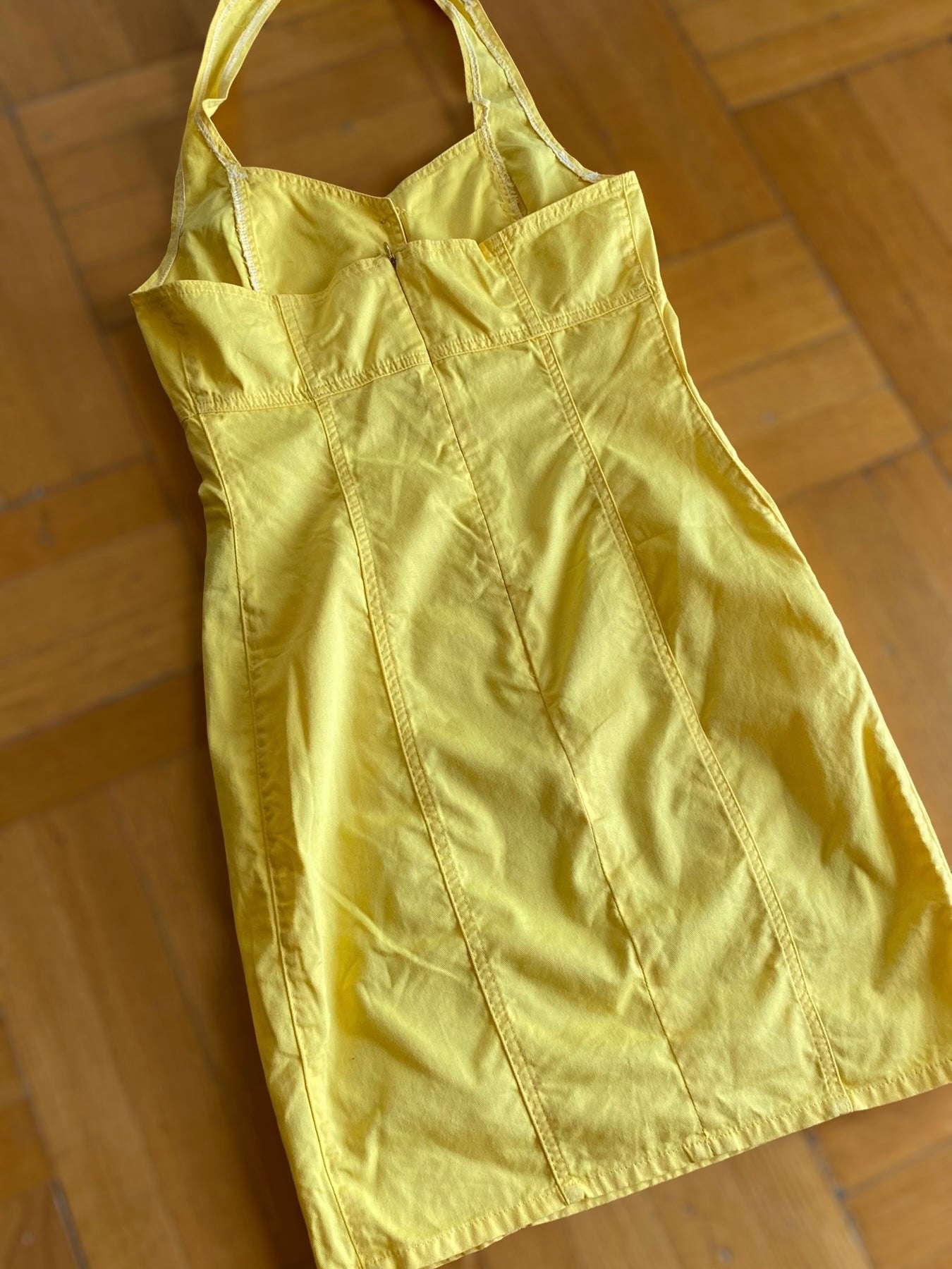 90s yellow summer dress