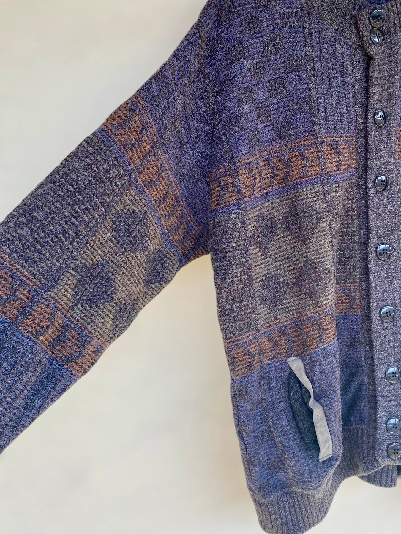 Purple mix vintage cardigan