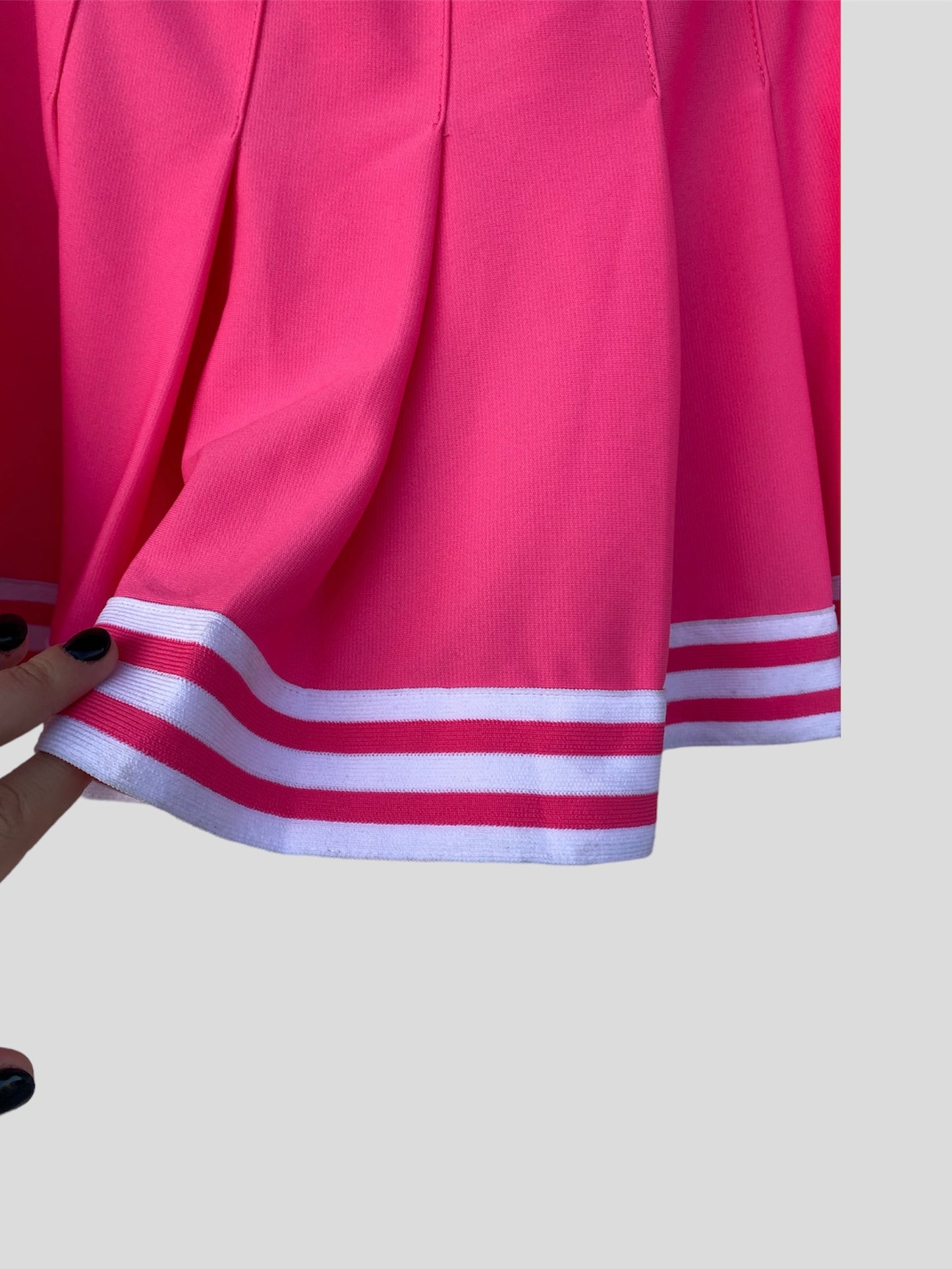 Pink cheerleading skirt