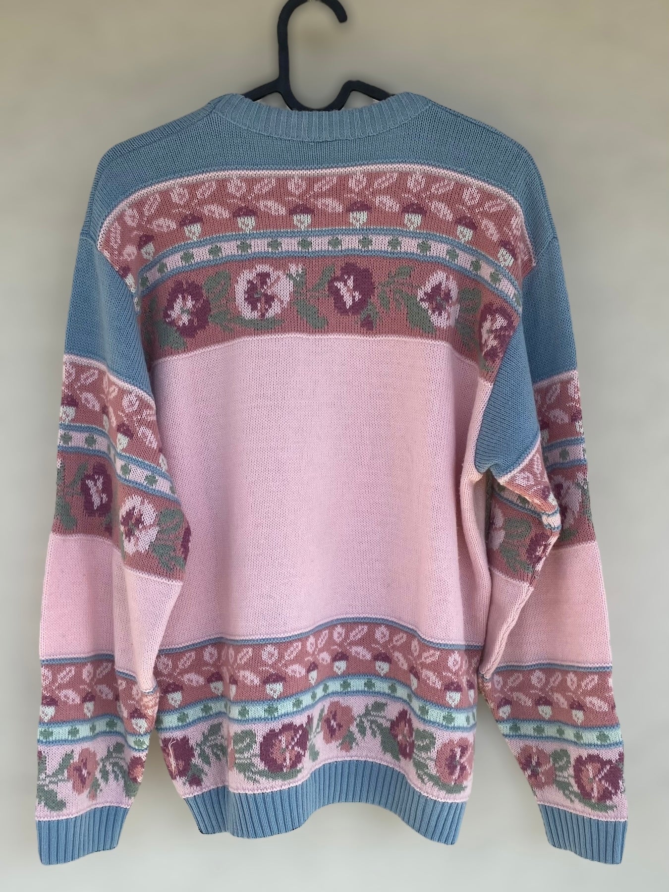 Vintage candy sweater with embroidered details