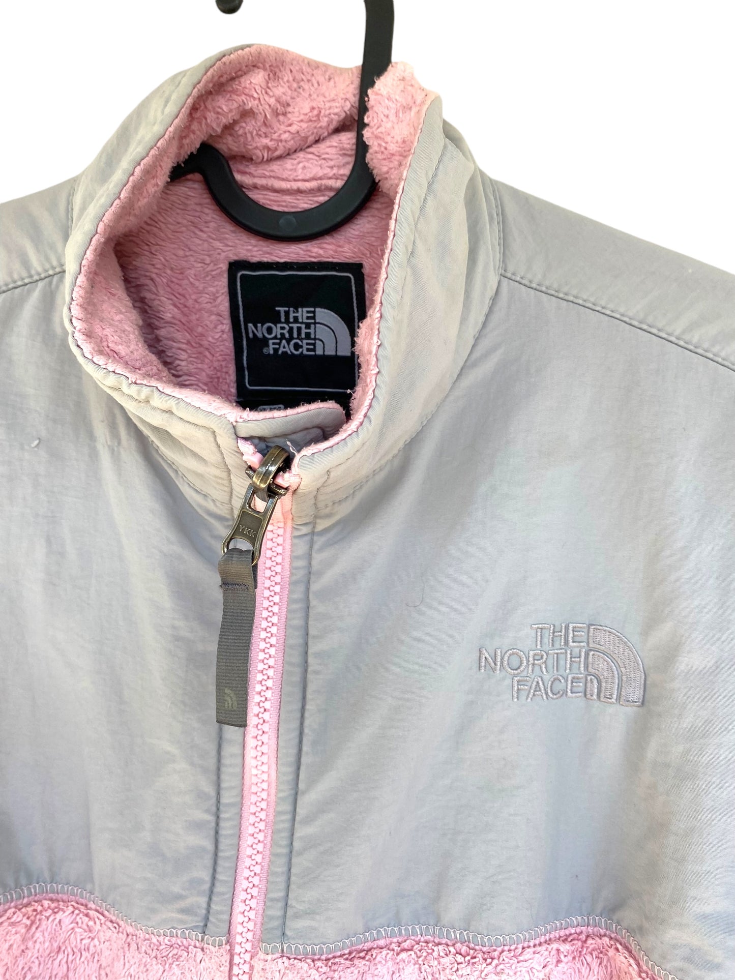 Soft Pink- grey The North Face Denali fleece