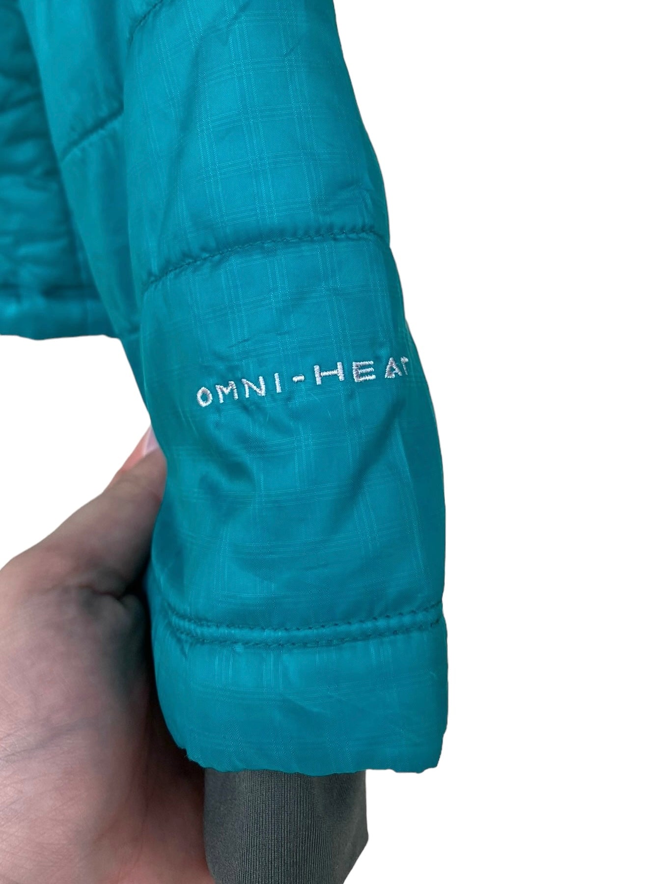 Turquoise Columbia Omni heat jacket