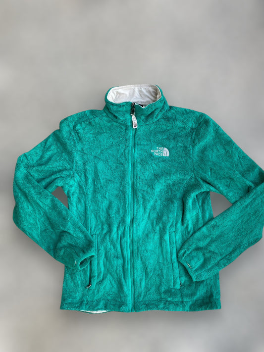 Emerald green The North Face furry fleece