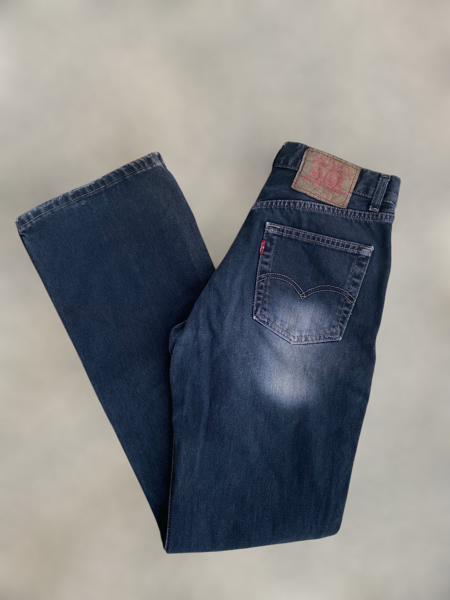 Flare dusty blue vintage Levi’s (M)