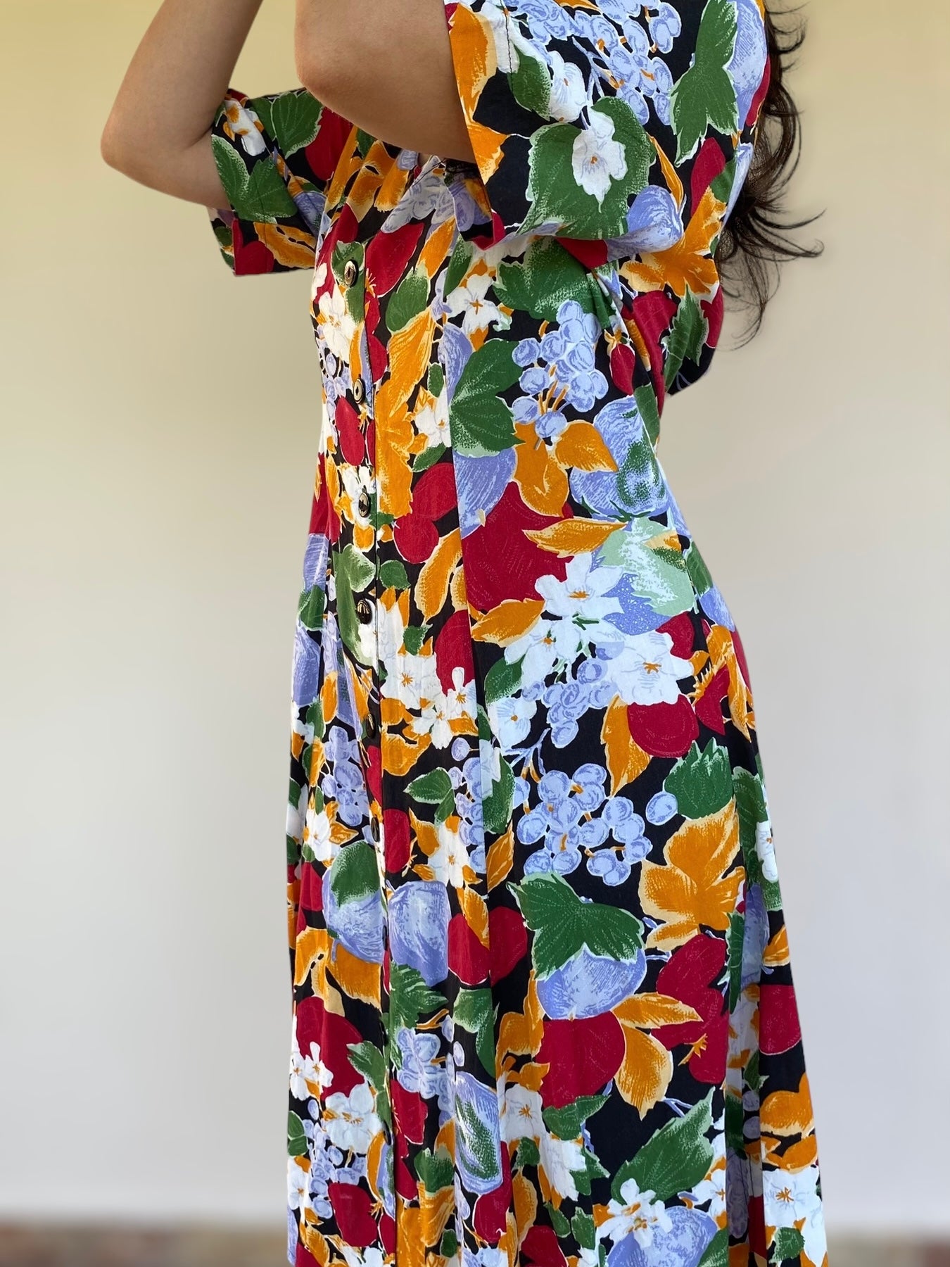 90s floral vintage dress