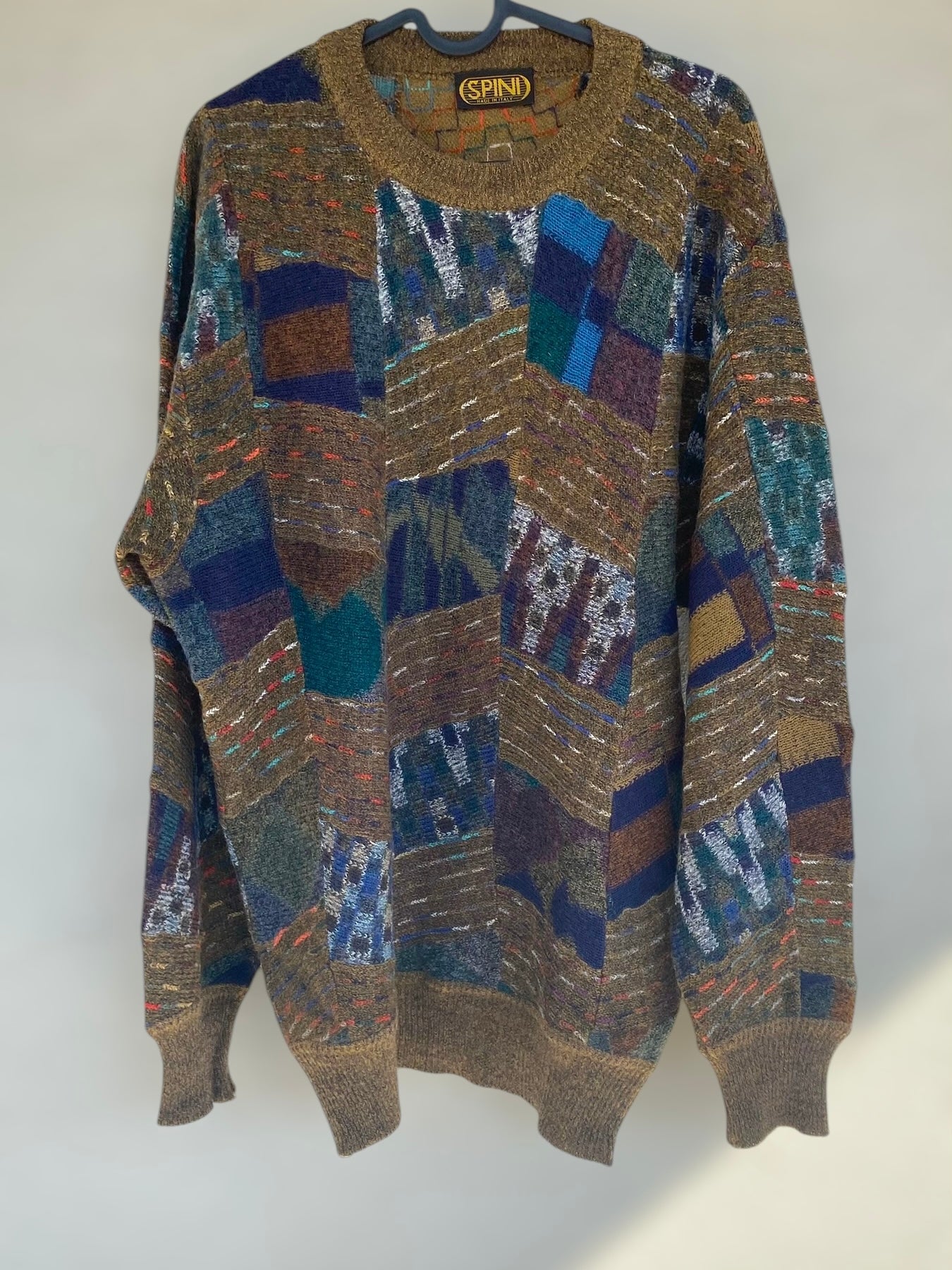 Patchwork style vintage sweater