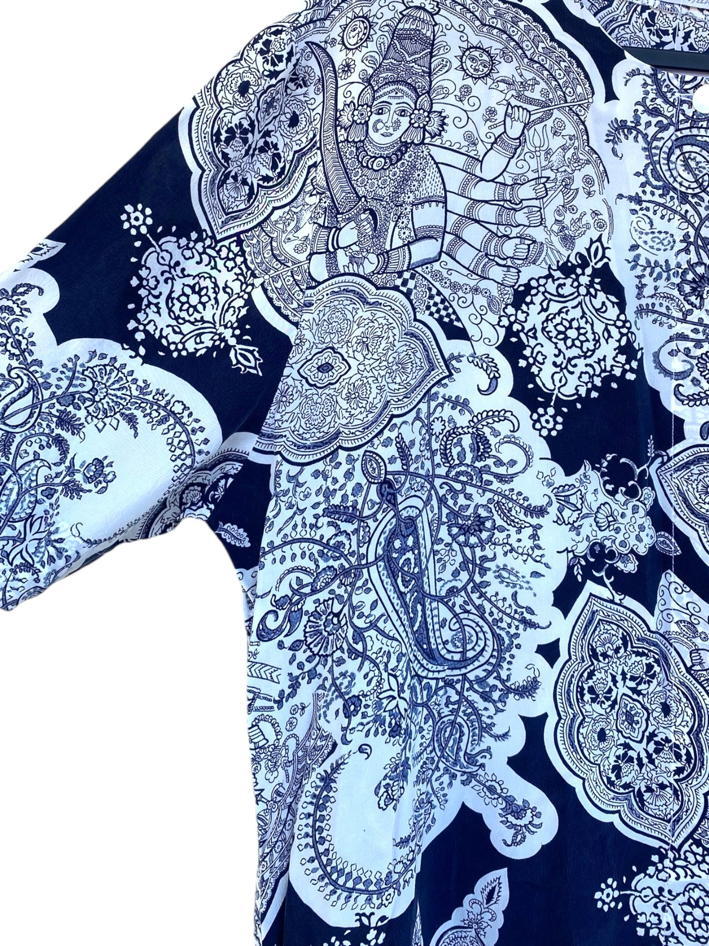 “Mandala” vintage silk shirt