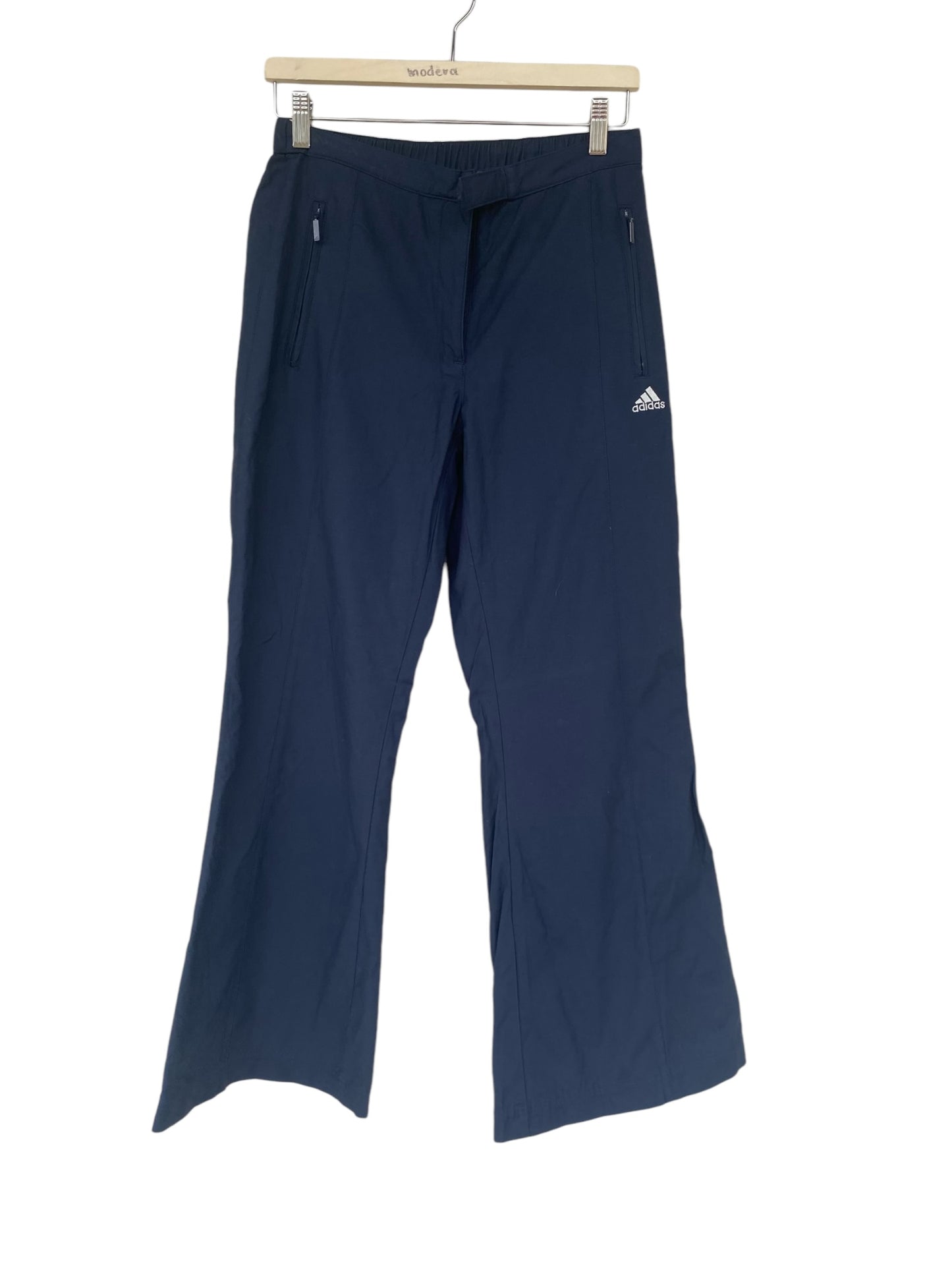 Rare Adidas flare track pants in dark blue