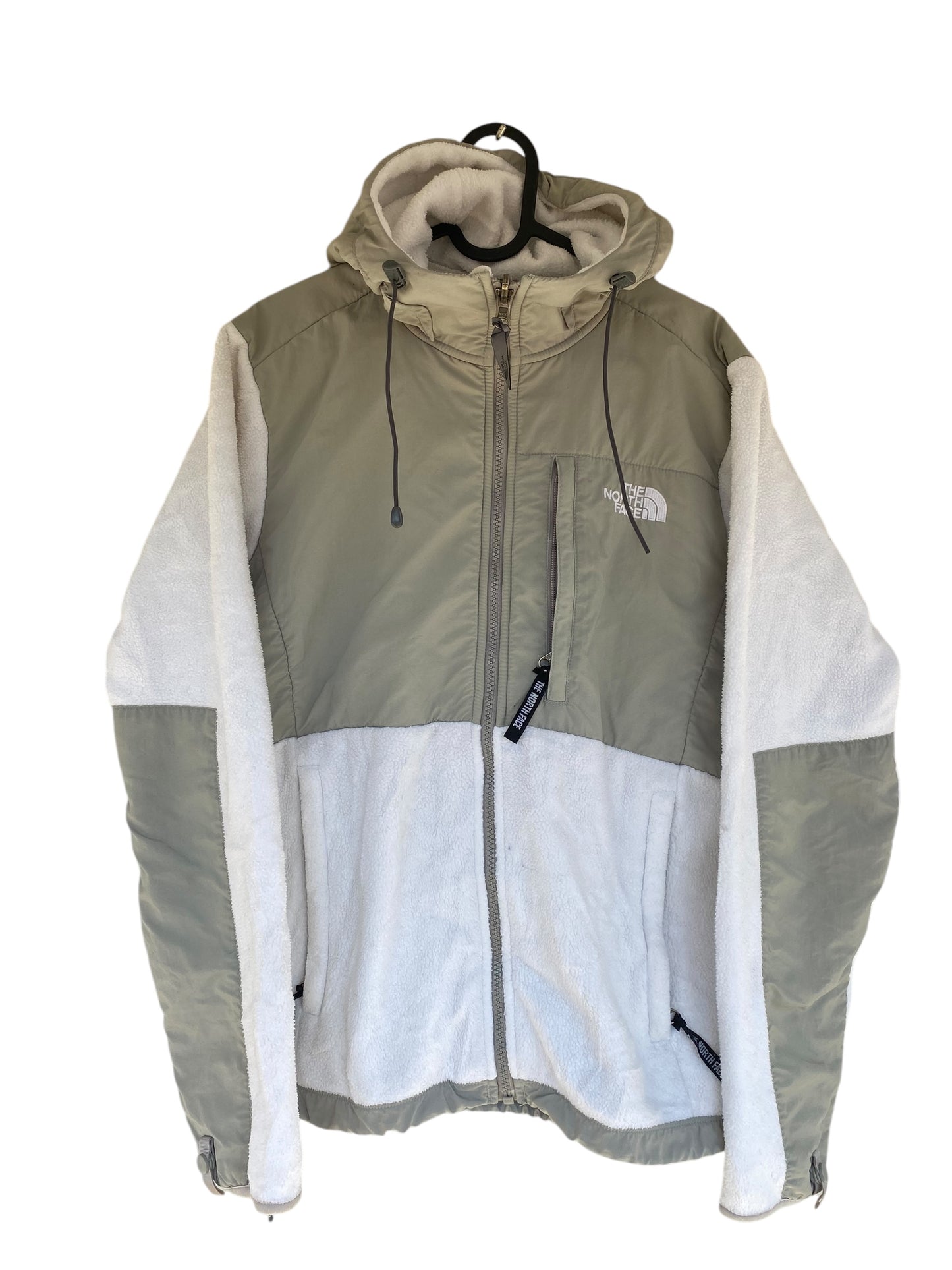 White- grey the North Face Denali fleece