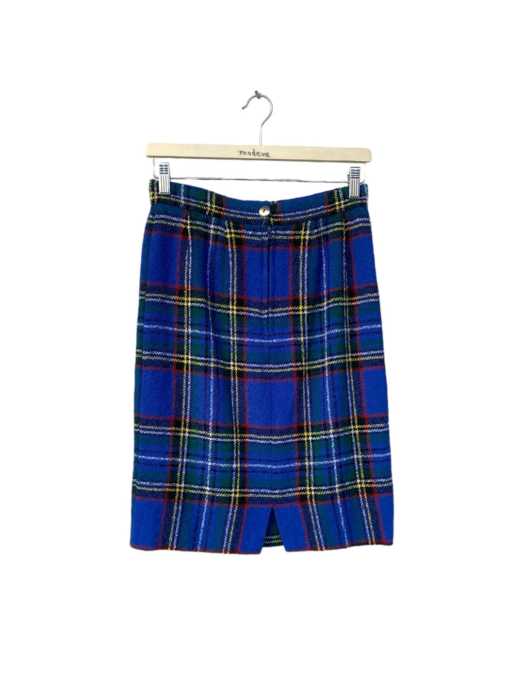 Vintage woollen blue skirt