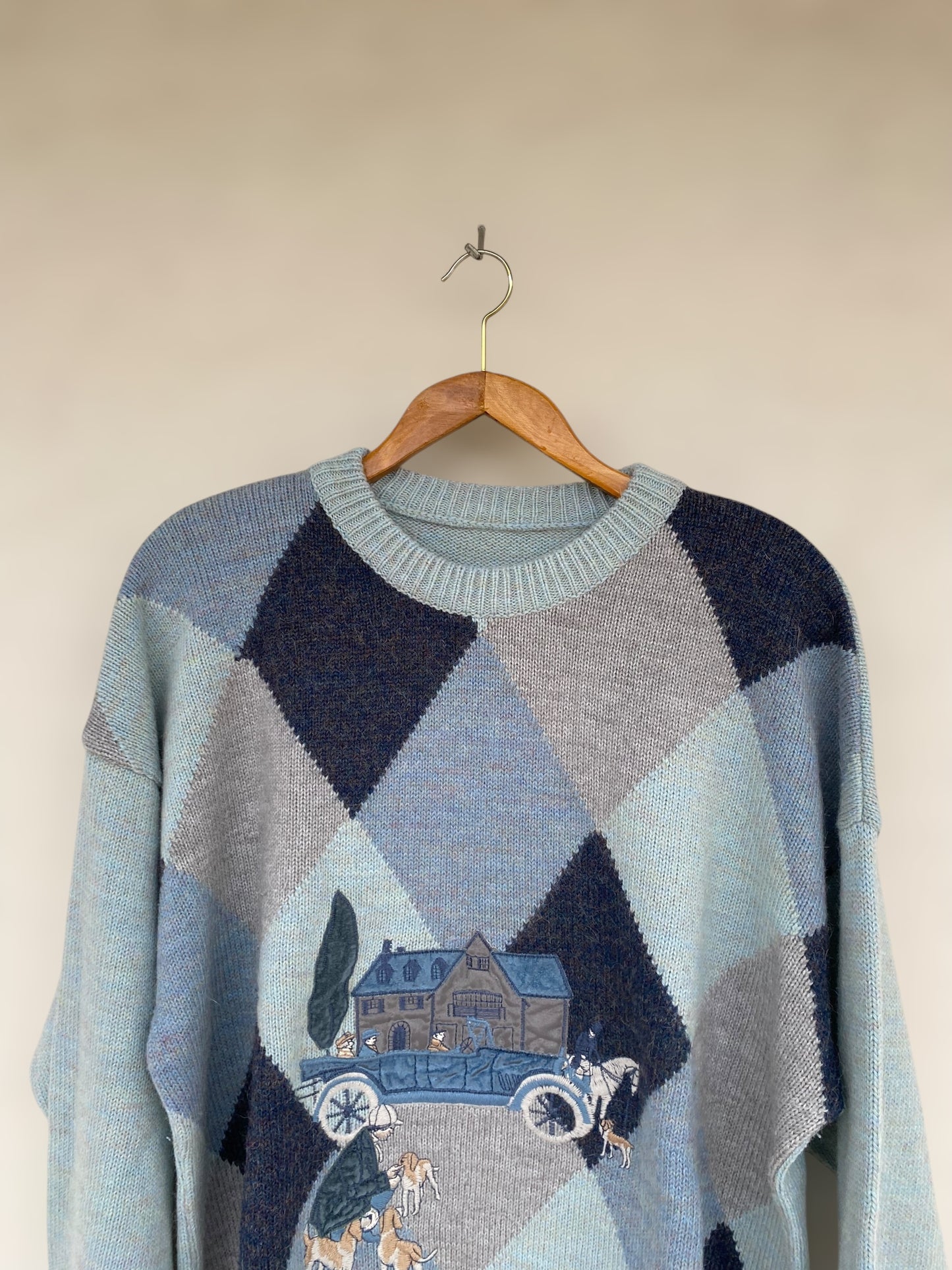 Unique alpaca vintage sweater