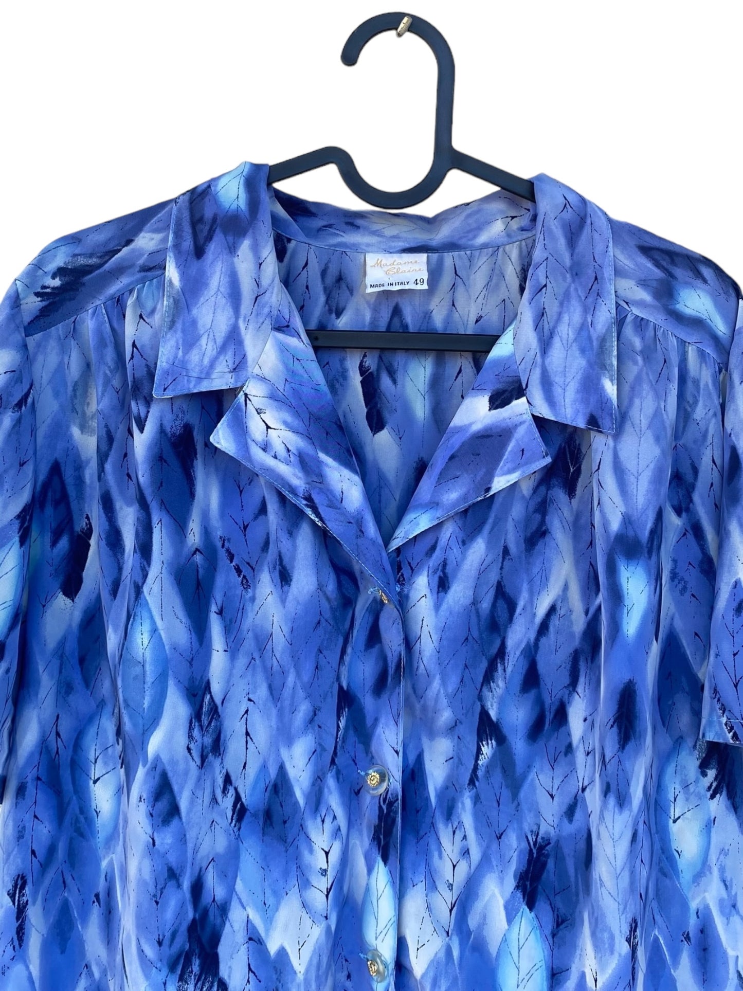 “Blue leaves” vintage shirt