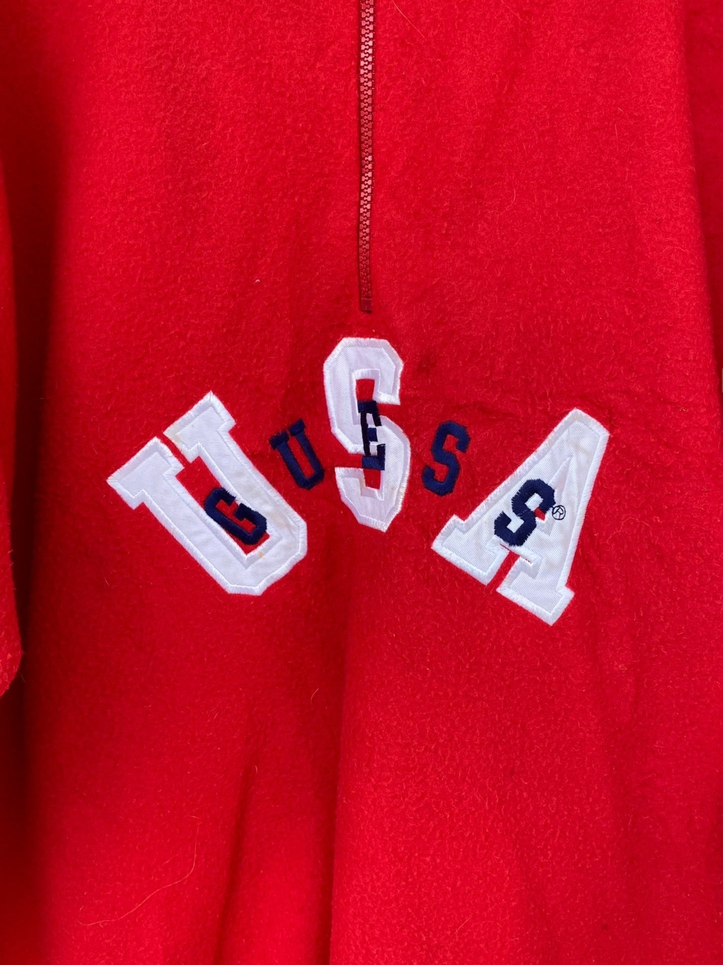 GUESS vintage red fleece