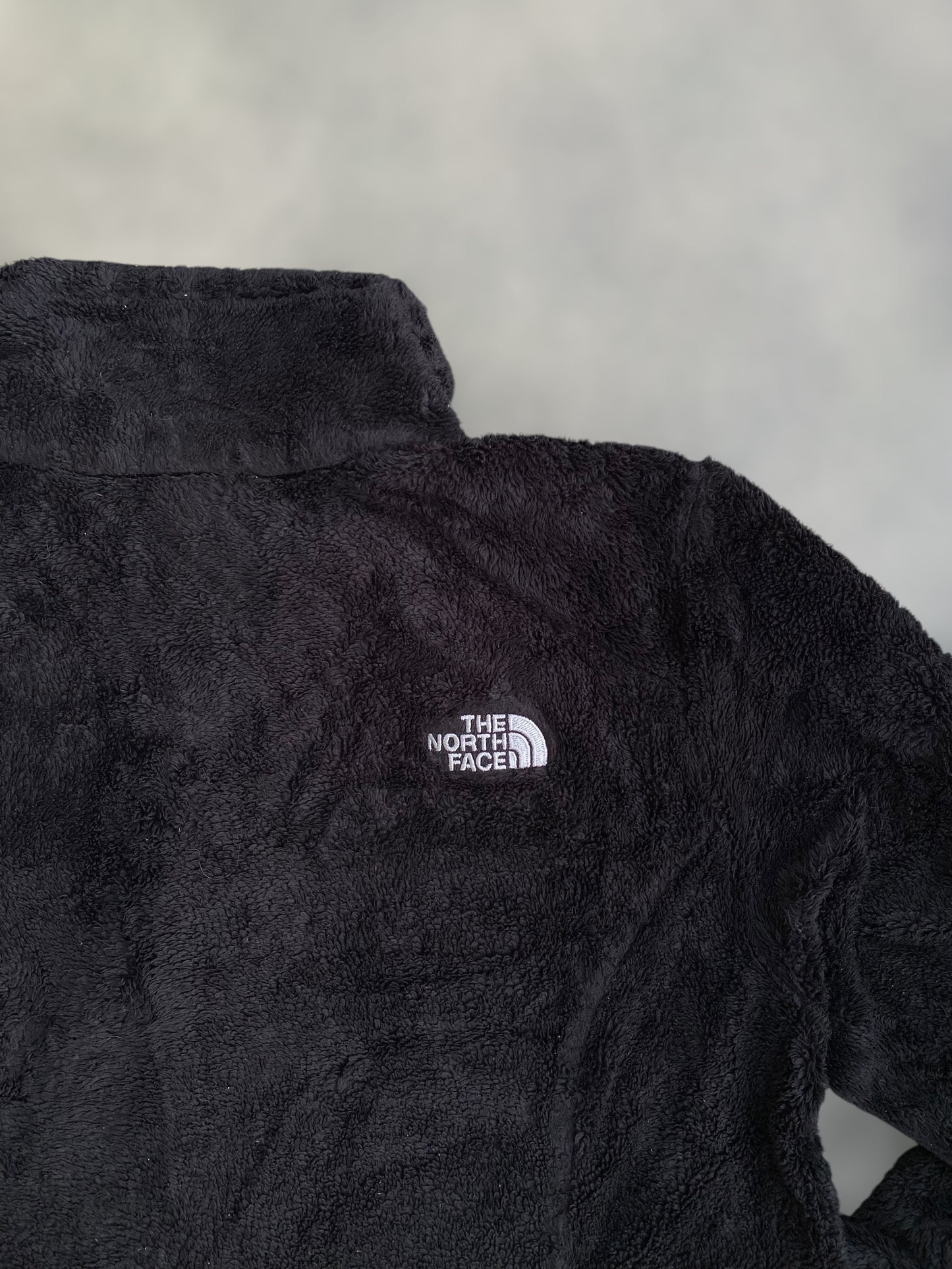 Black furry The North Face fleece