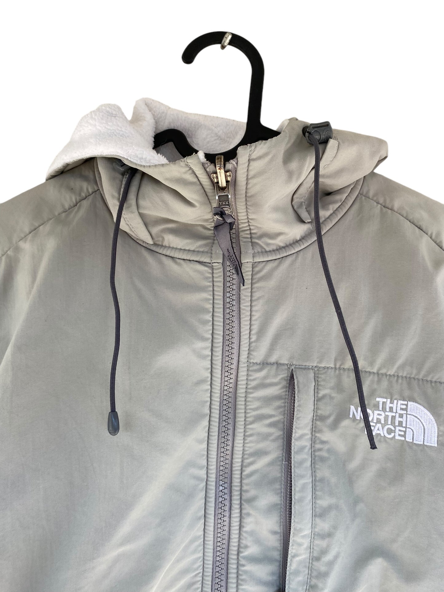 White- grey the North Face Denali fleece