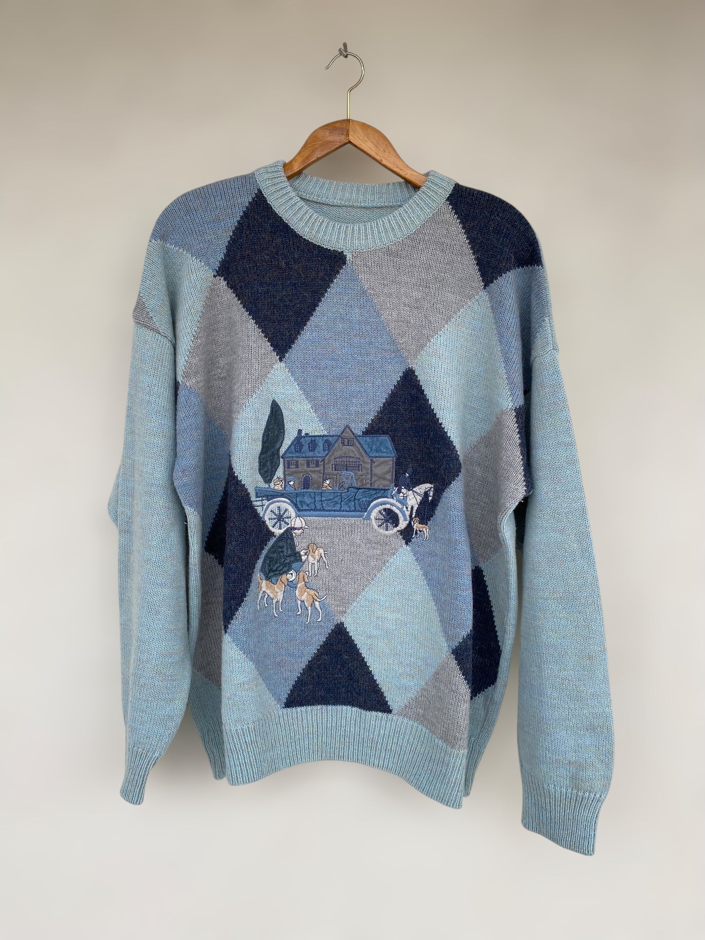 Unique alpaca vintage sweater