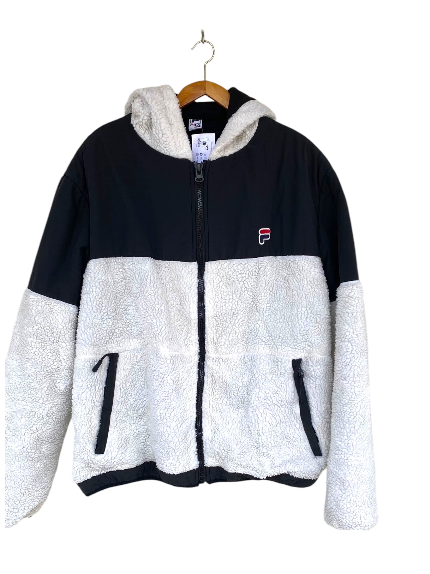 FILA vintage sherpa fleece-jacket