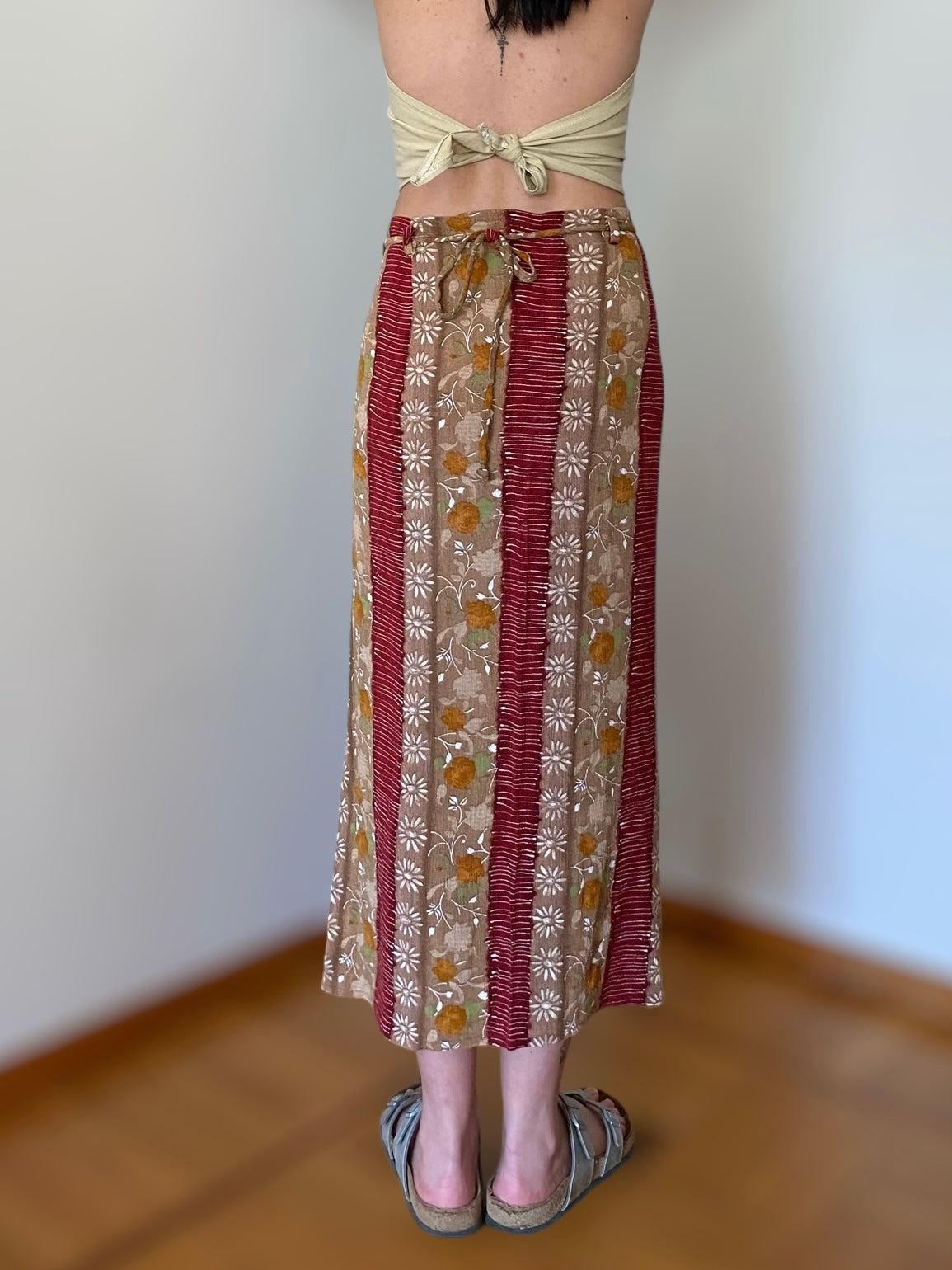 Vintage soft wrapped skirt